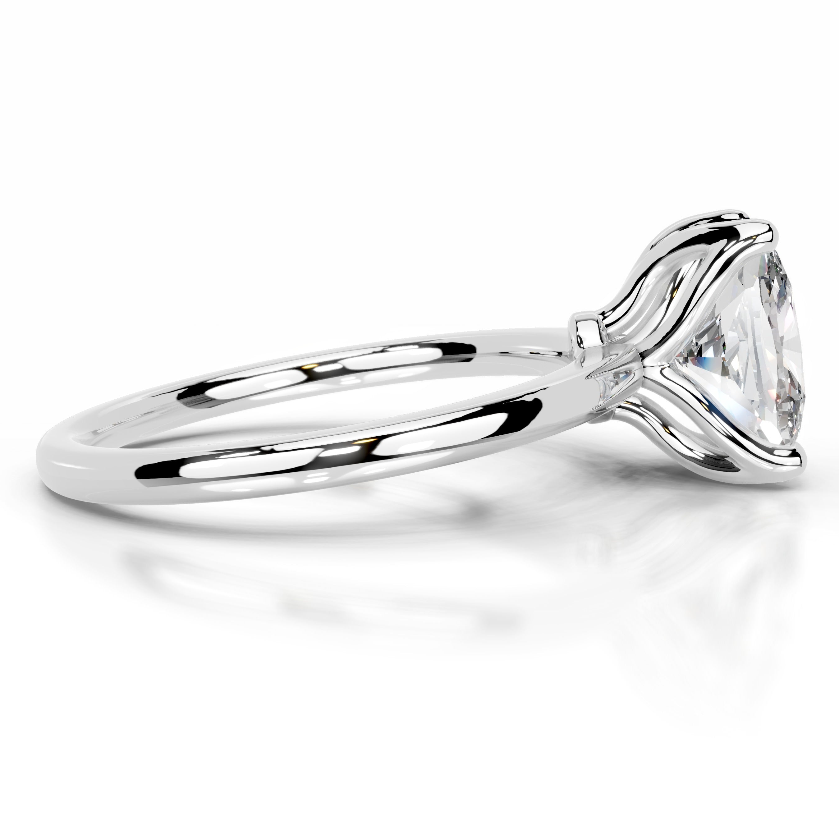 Phoenix Moissanite Ring - 14K White Gold