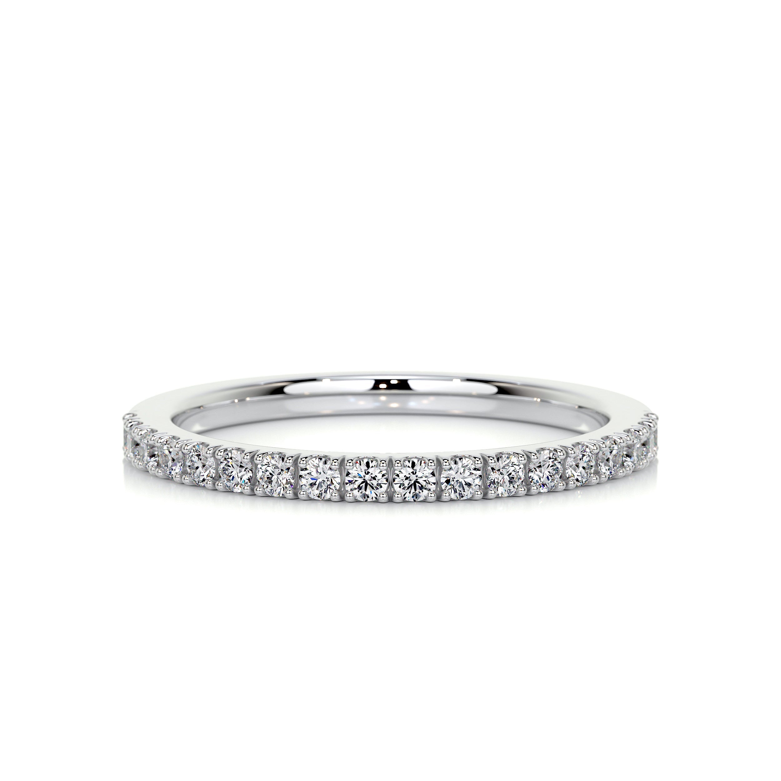 Stephanie Diamond Wedding Ring (0.3 Carat) - 14K White Gold (RTS)