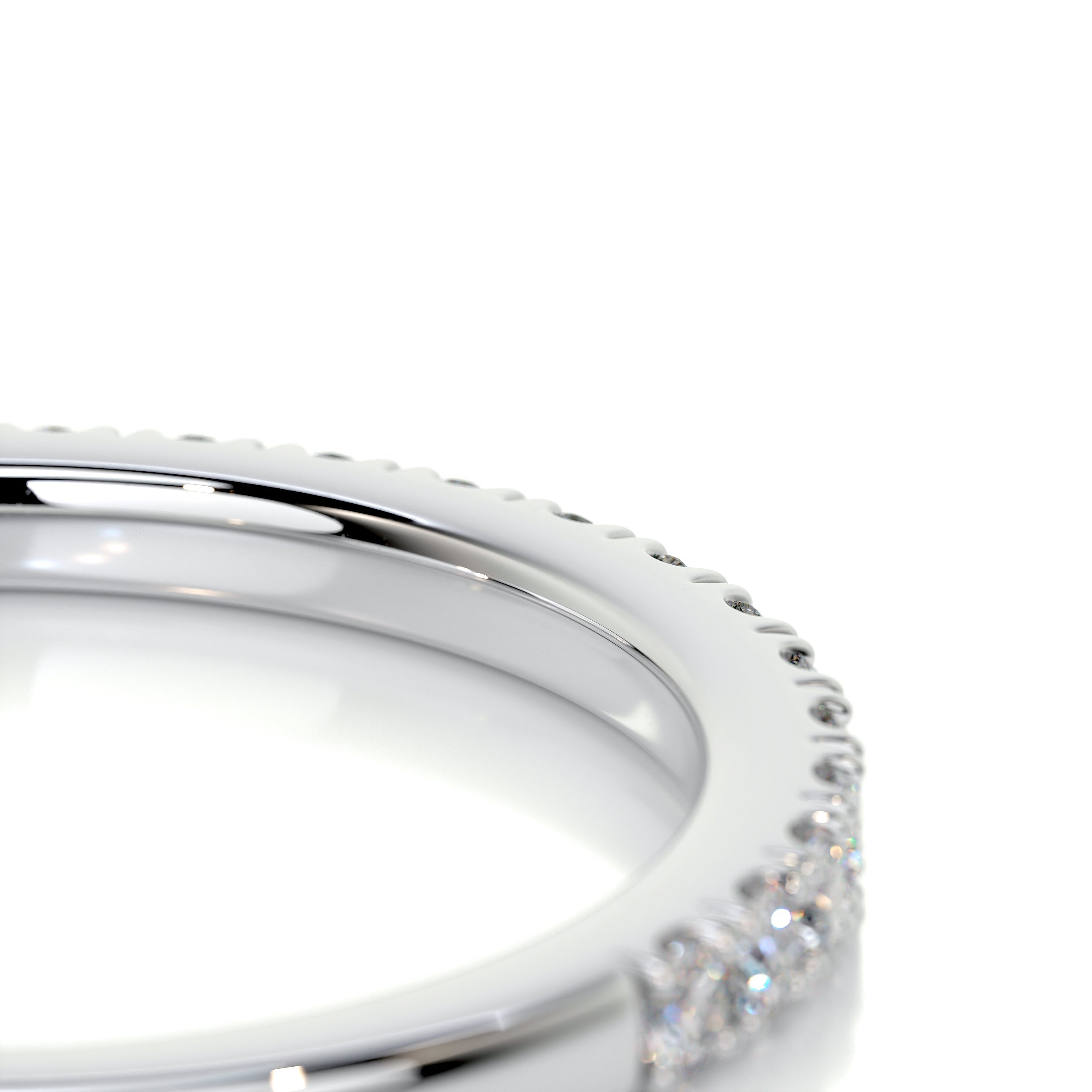 Stephanie Diamond Wedding Ring (0.3 Carat) - 14K White Gold (RTS)