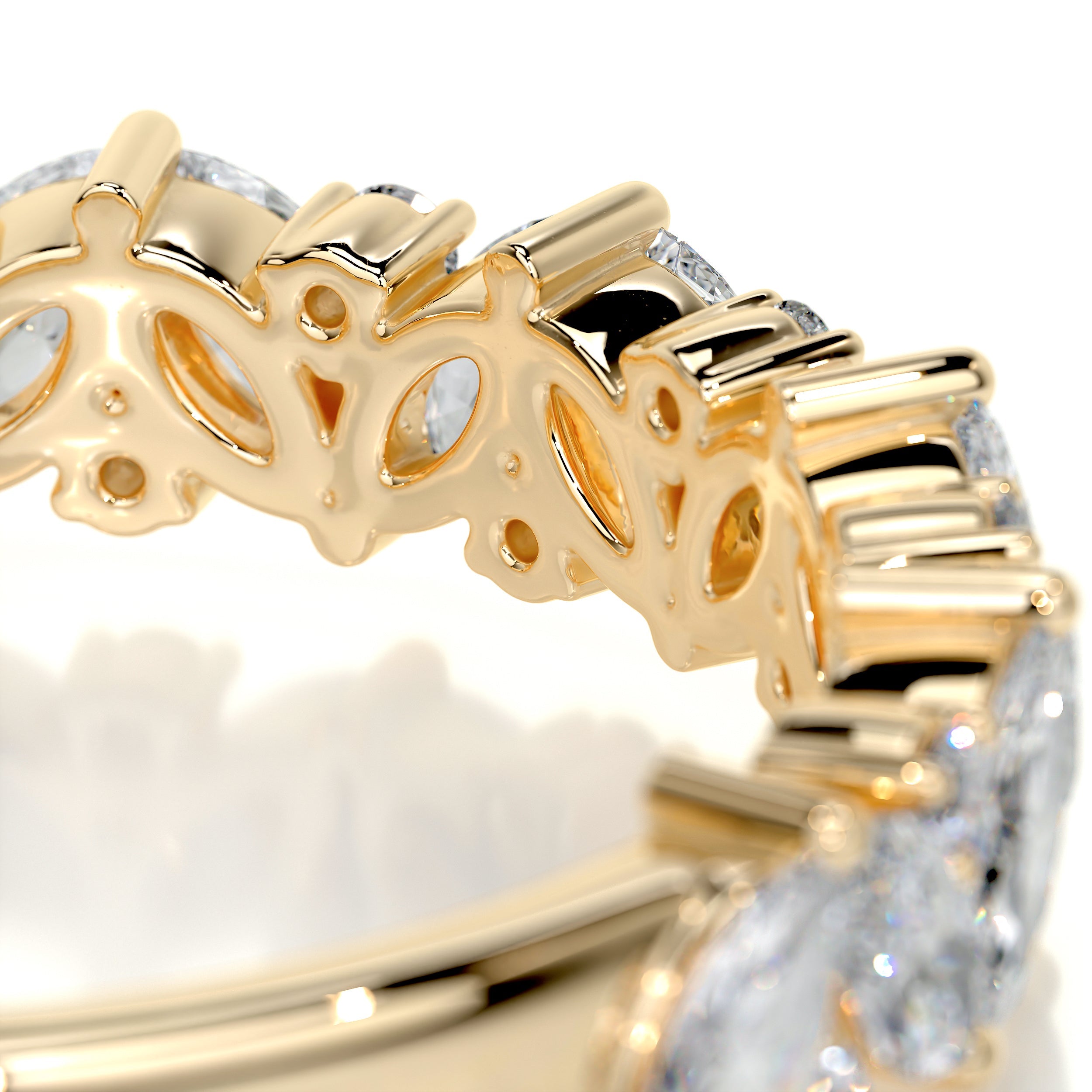 Regina Diamond Wedding Ring (1.13 Carat) -18K Yellow Gold (RTS)