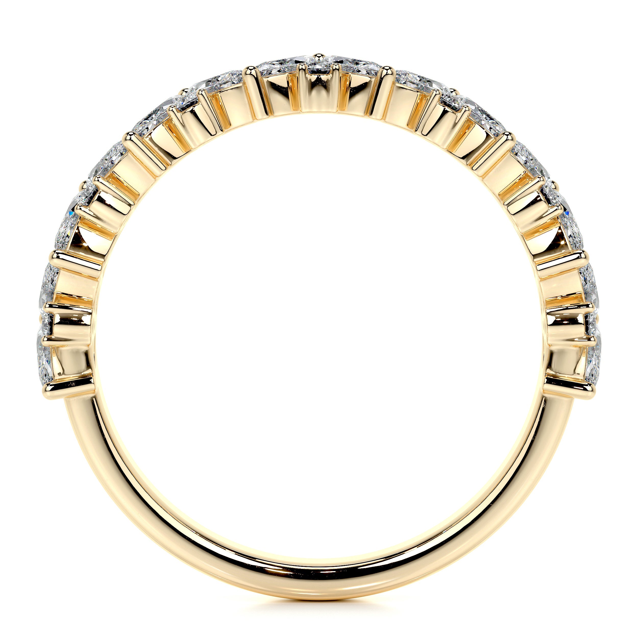 Regina Lab Grown Diamond Wedding Ring (1 Carat) -18K Yellow Gold (RTS)