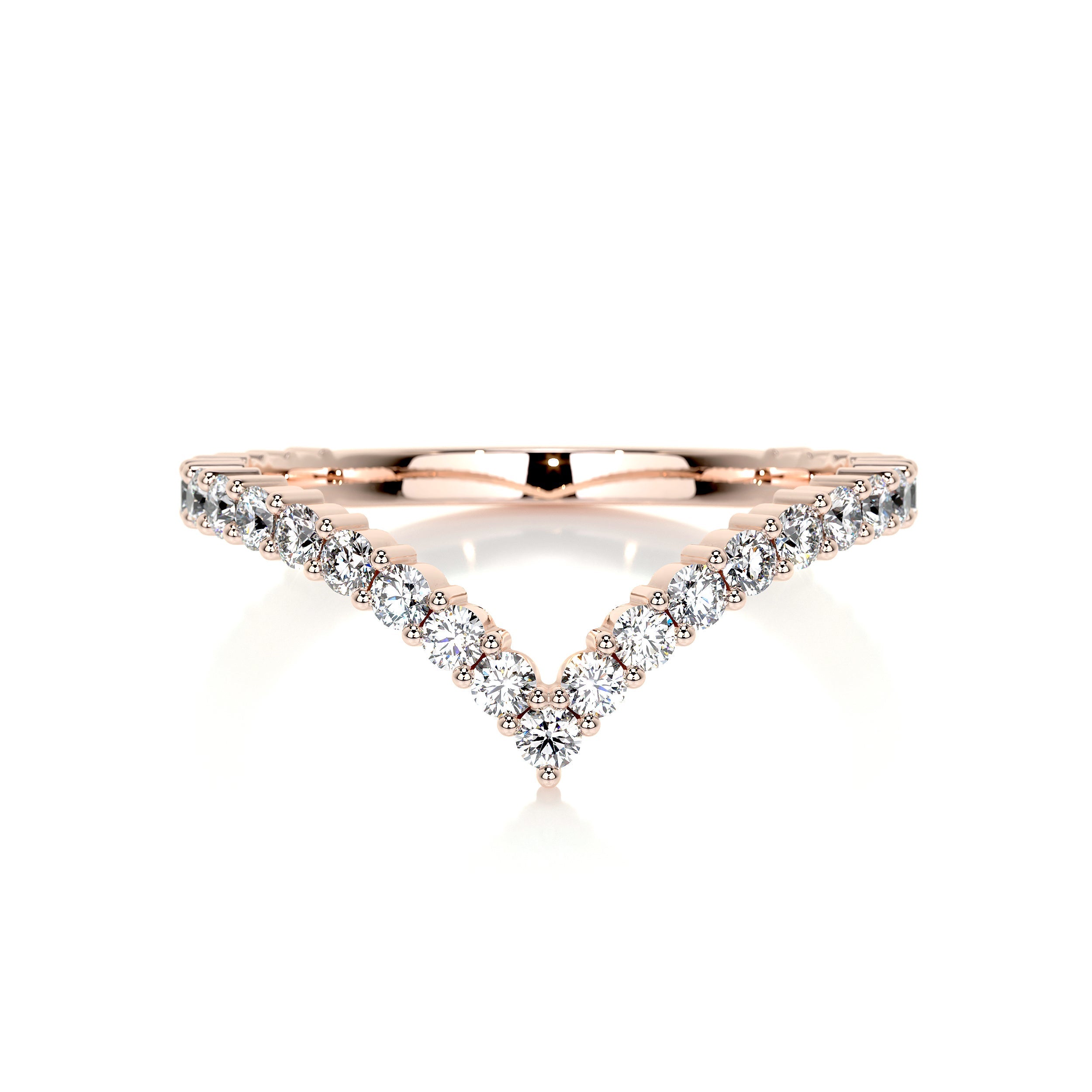 Dawn Lab Grown Diamond Wedding Ring (0.50 Carat) -14K Rose Gold (RTS)