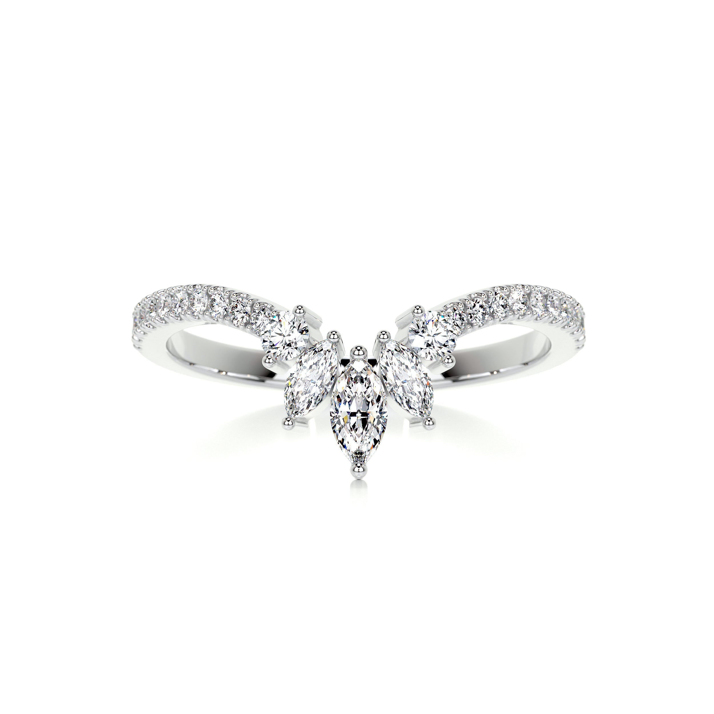 Lauren Diamond Wedding Ring (0.30 Carat) -18K White Gold (RTS)