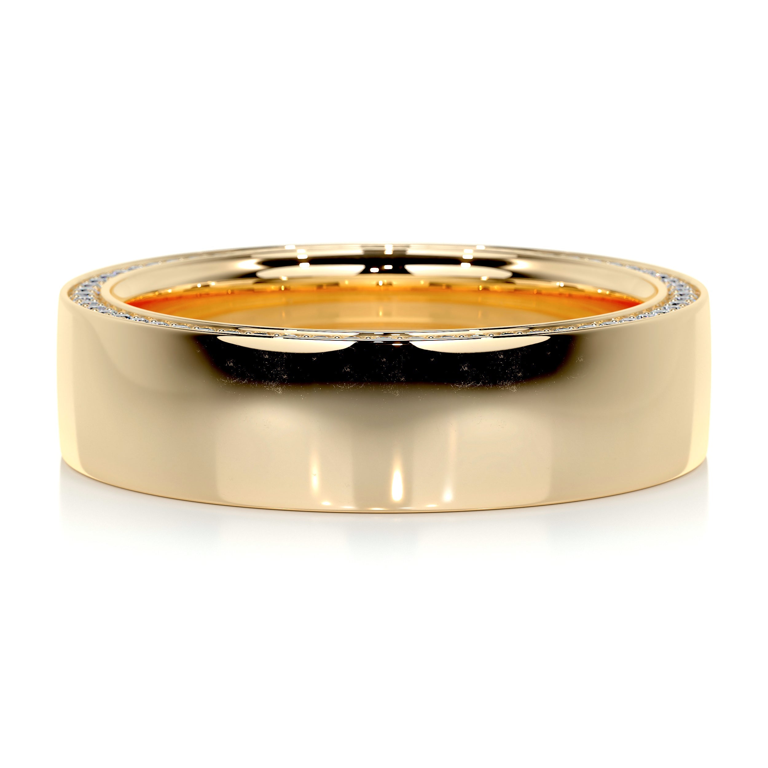 Greg Men's Diamond Wedding Band (0.50 Carat) -18K Yellow Gold (RTS)