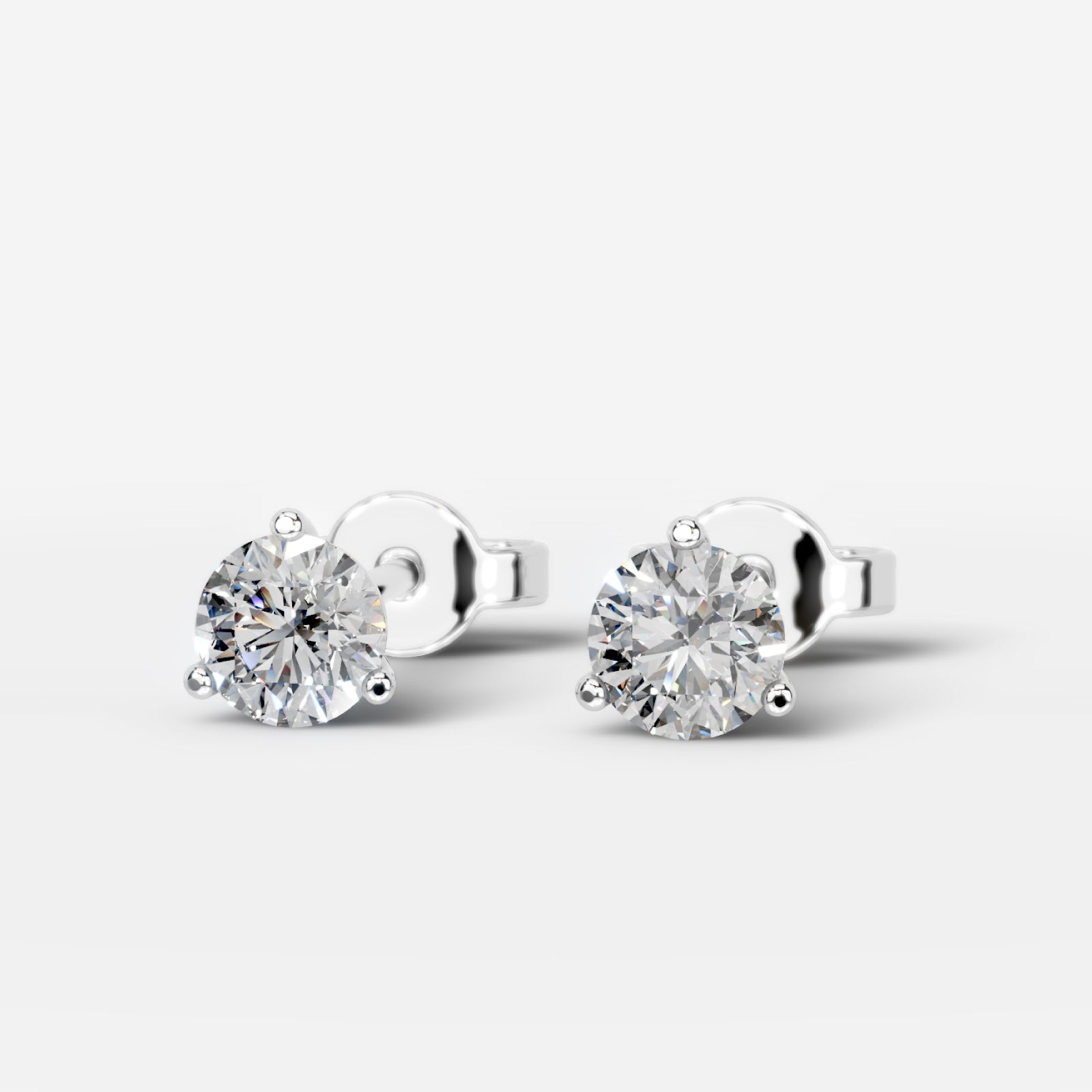 Allana Lab Grown Diamond Earrings - 14K White Gold