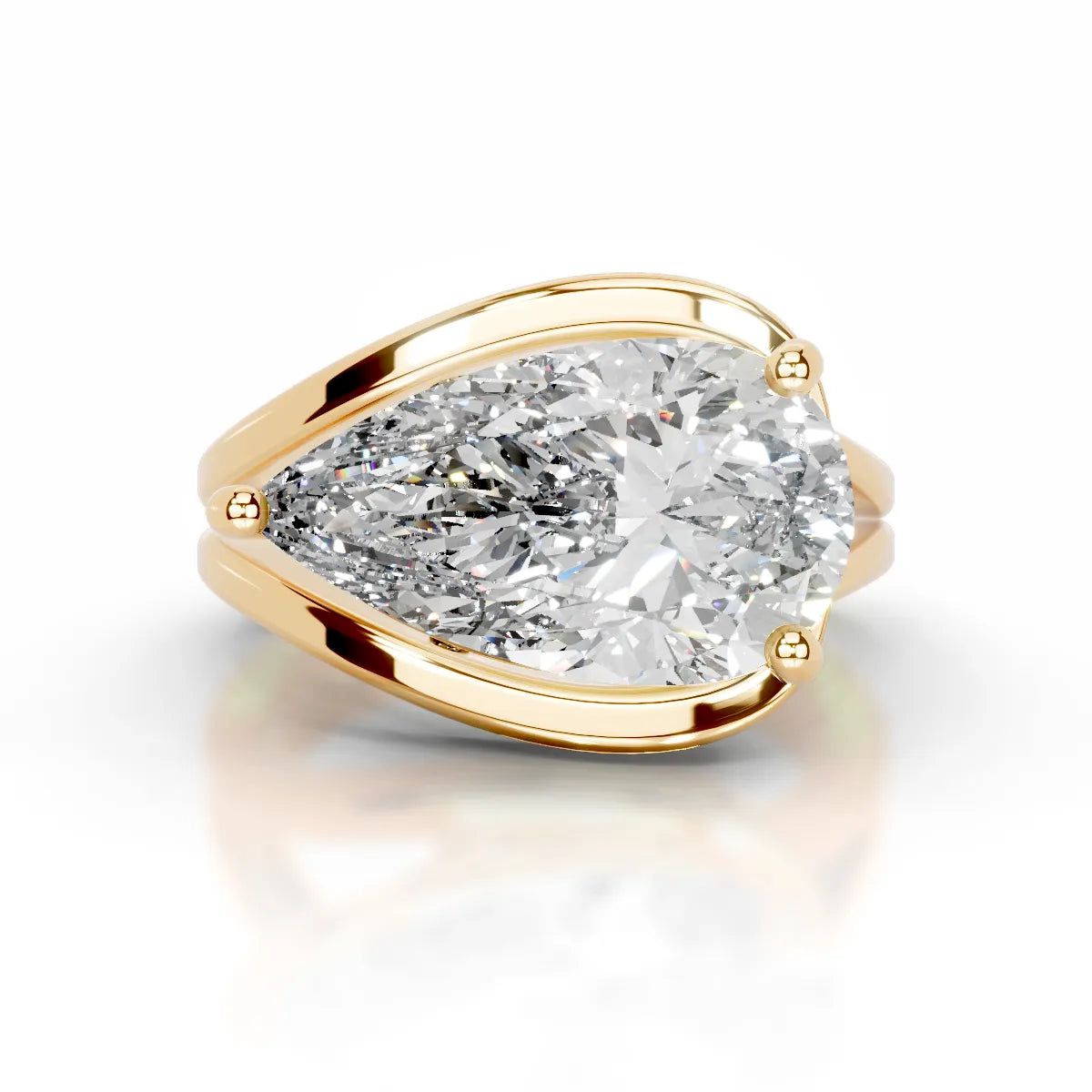 Sia Lab Grown Diamond Ring -18K Yellow Gold (RTS)