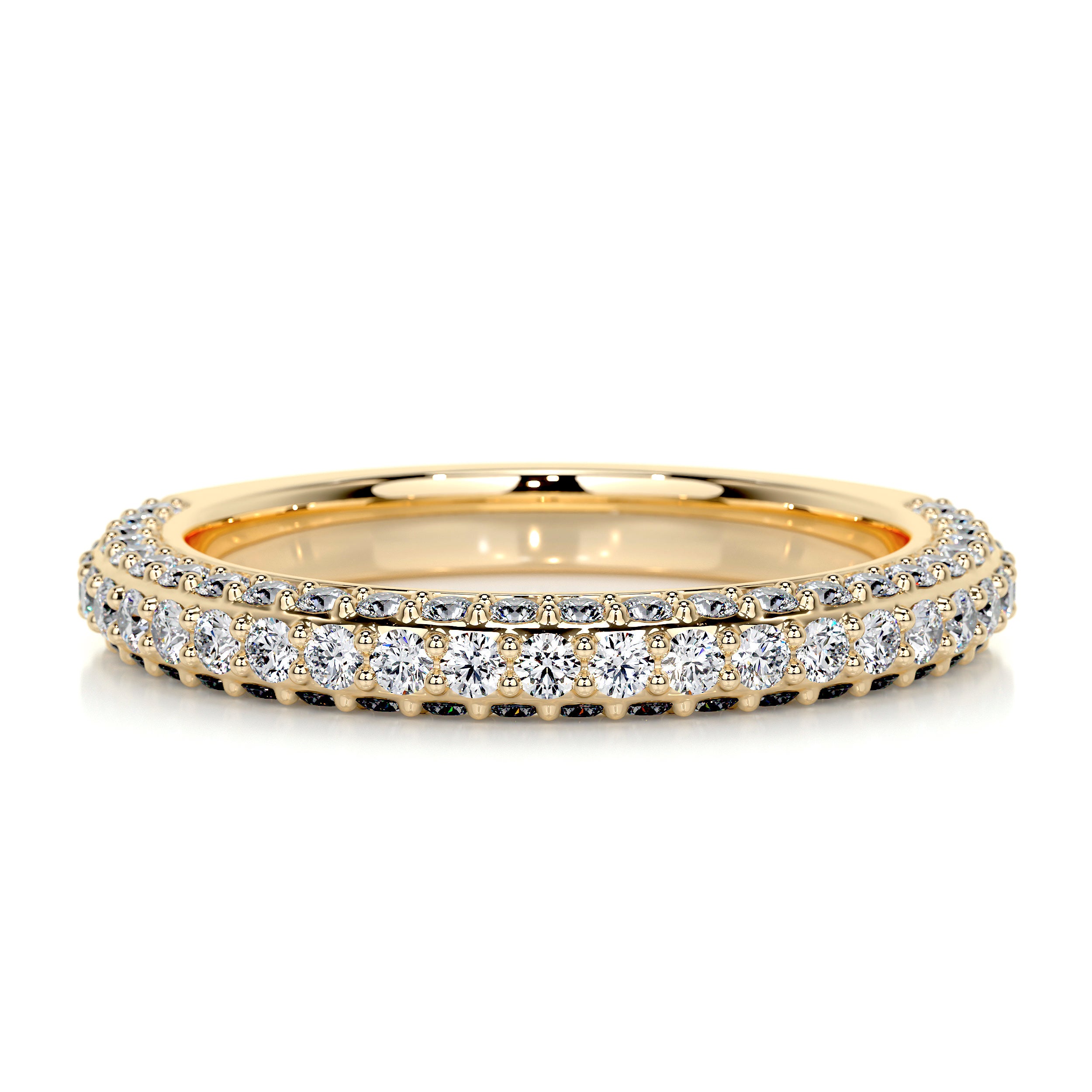 Anastasia Pave Diamond Wedding Ring (0.75 Carat) -18K Yellow Gold