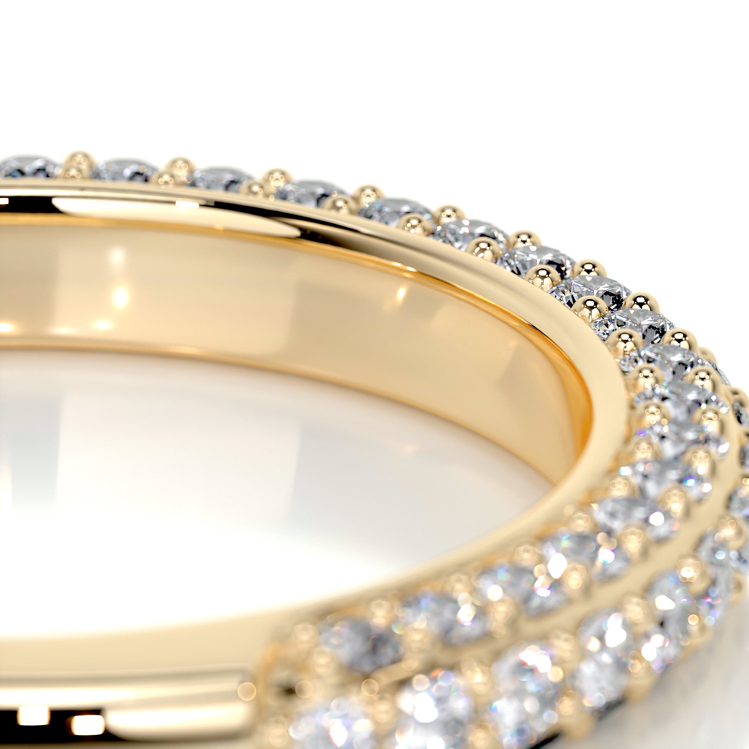 Anastasia Pave Diamond Wedding Ring (0.75 Carat) -18K Yellow Gold