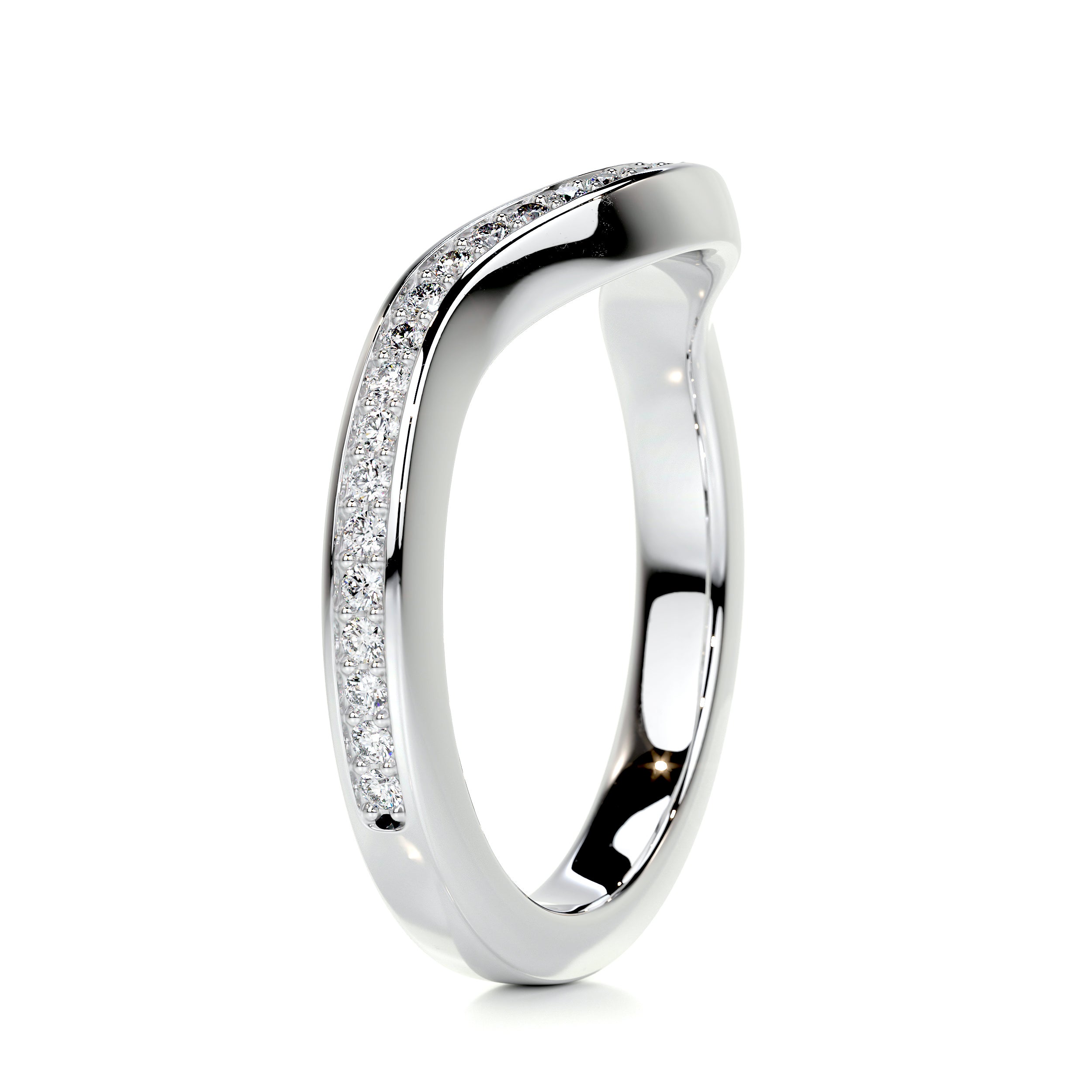 Lucy Diamond Wedding Ring (0.30 Carat) -Platinum