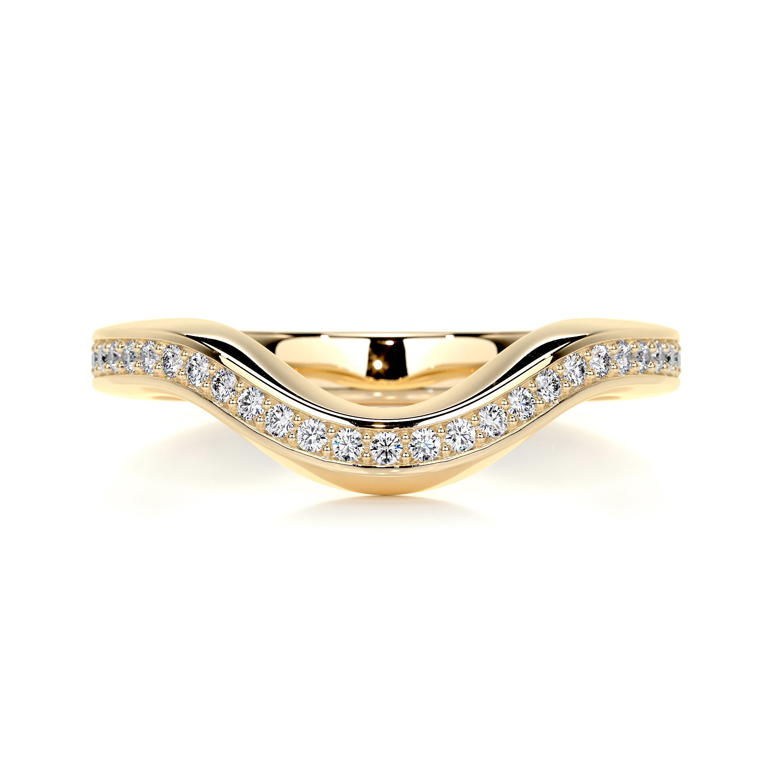 Lucy Diamond Wedding Ring   (0.30 Carat) -18K Yellow Gold
