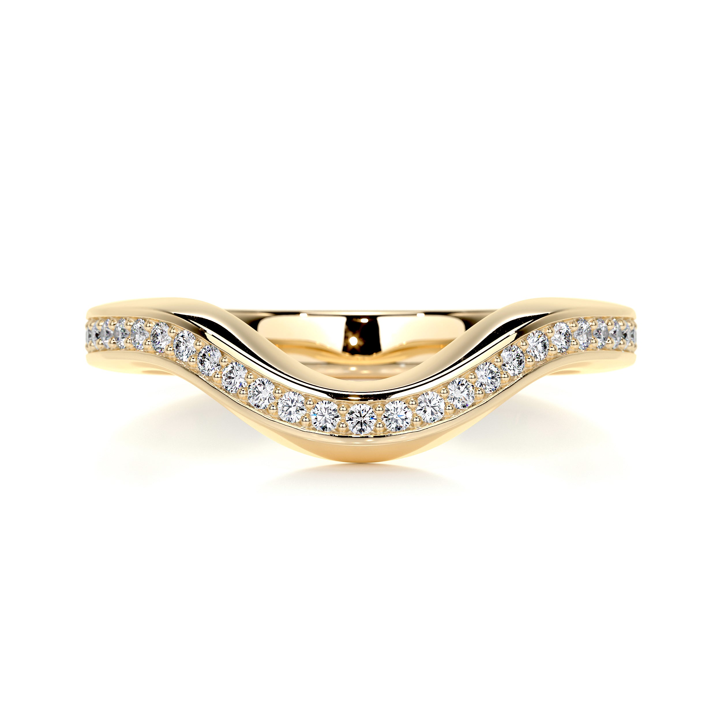 Lucy Diamond Wedding Ring (0.30 Carat) -18K Yellow Gold