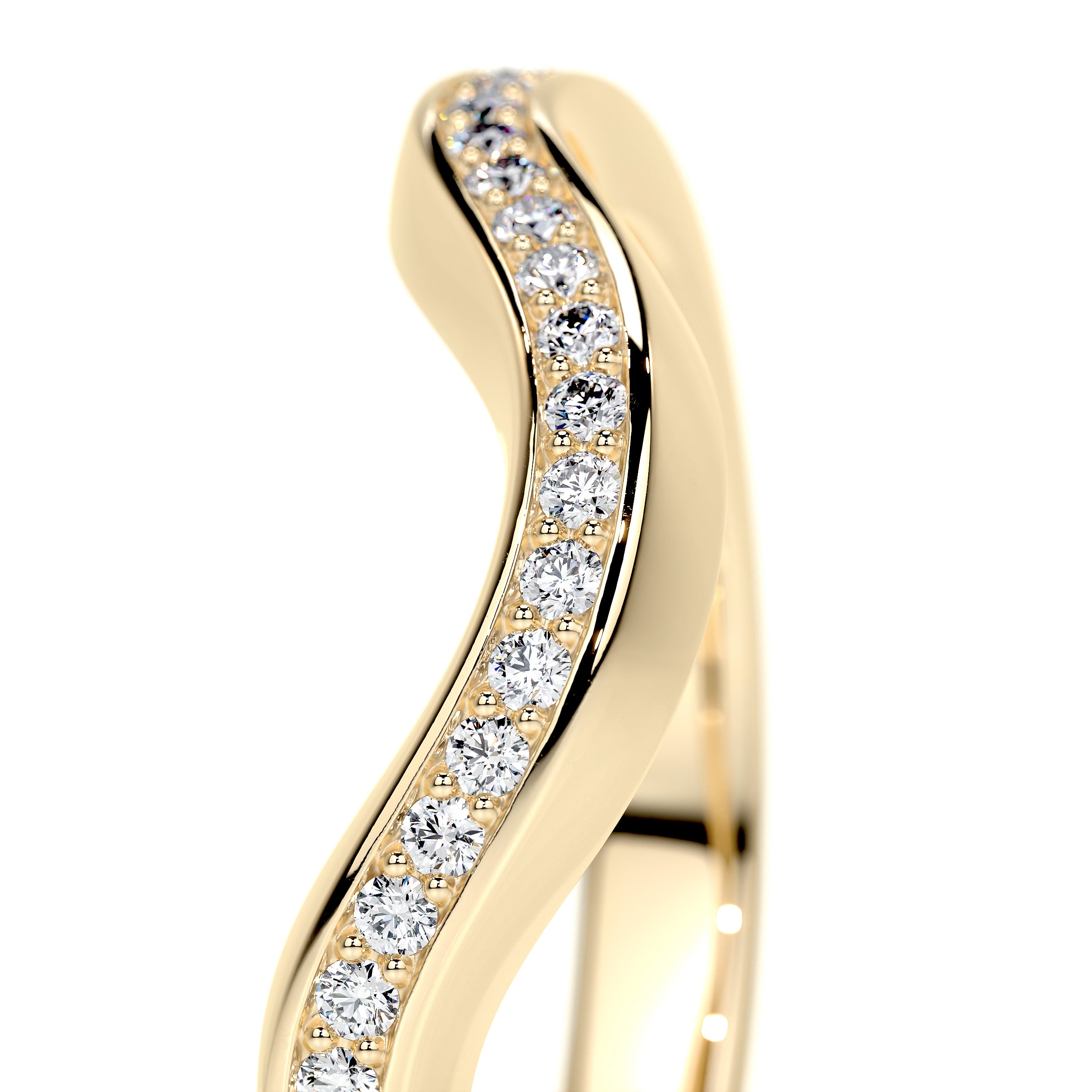 Lucy Lab Grown Diamond Wedding Ring   (0.30 Carat) -18K Yellow Gold