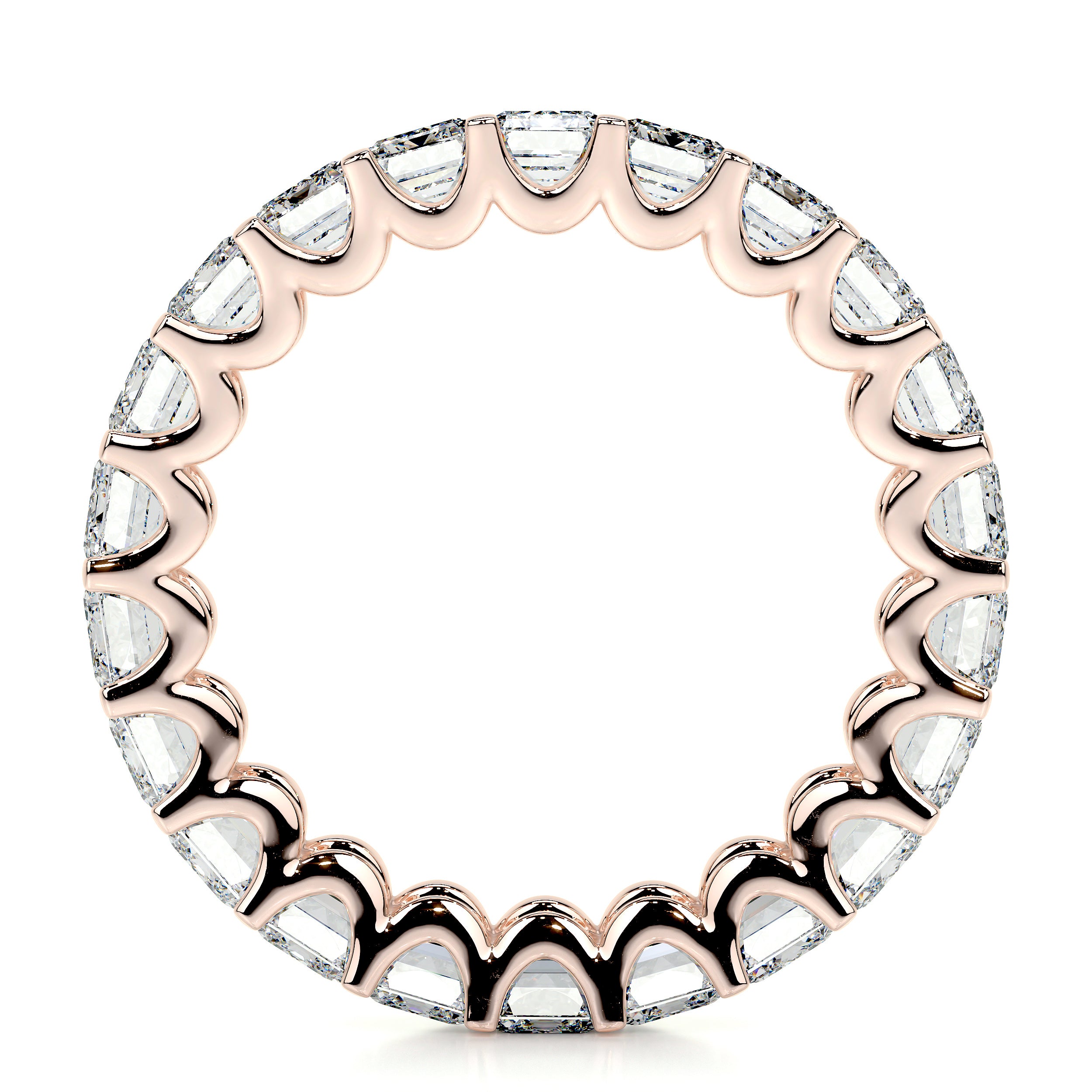 Gina Lab Grown Eternity Wedding Ring -14K Rose Gold