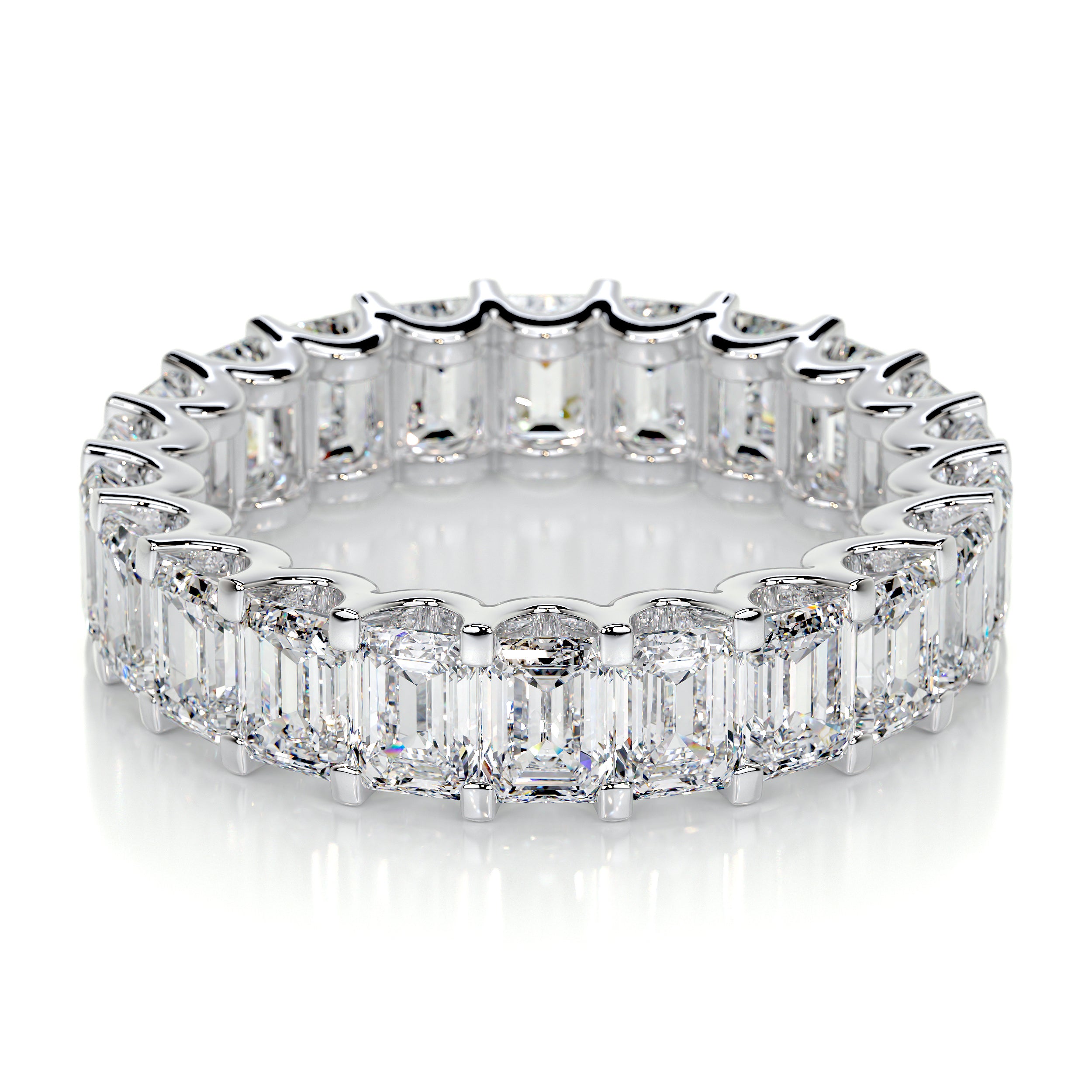 Gina Lab Grown Eternity Wedding Ring -18K White Gold
