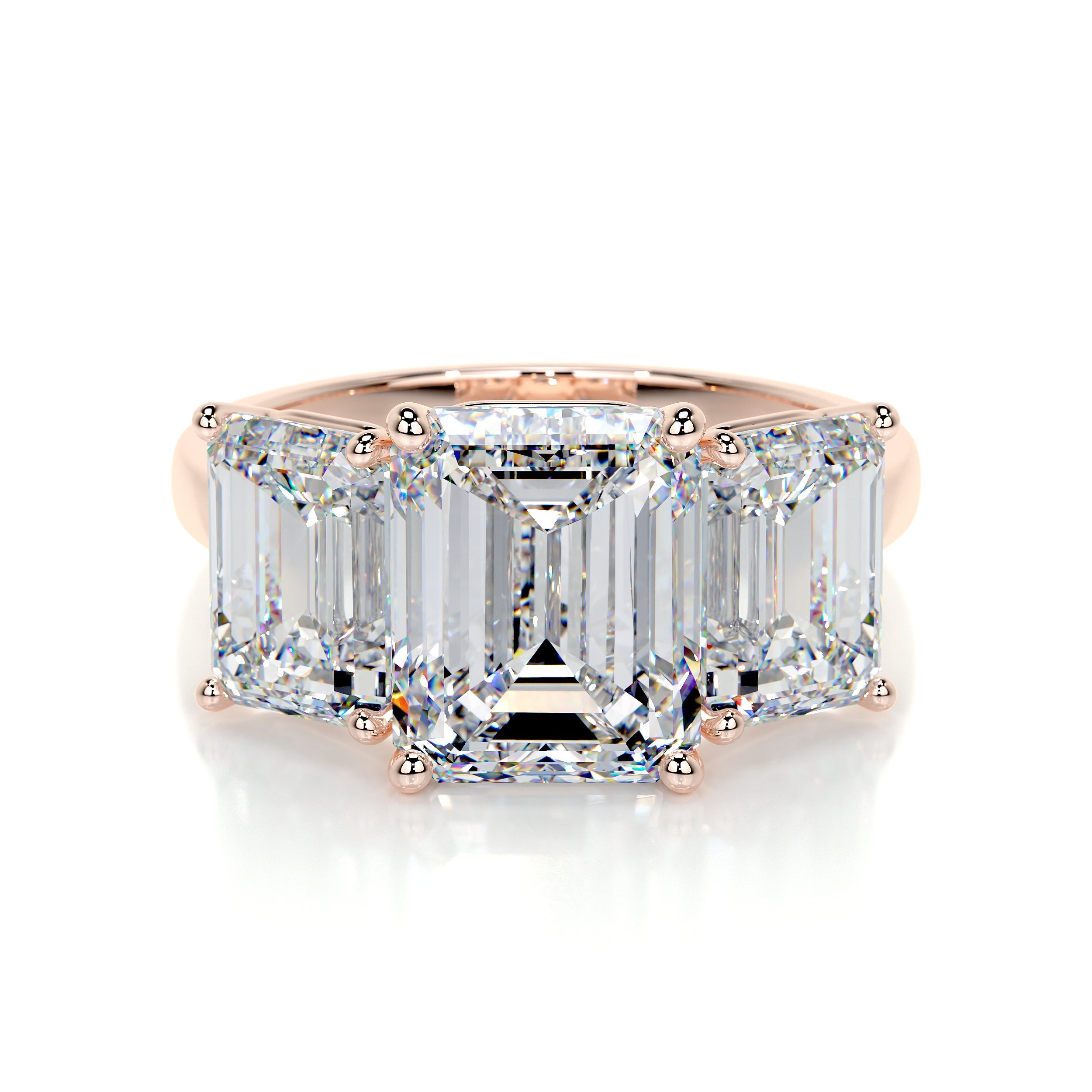 Amanda Lab Grown Diamond Ring (4 Carat) -14K Rose Gold