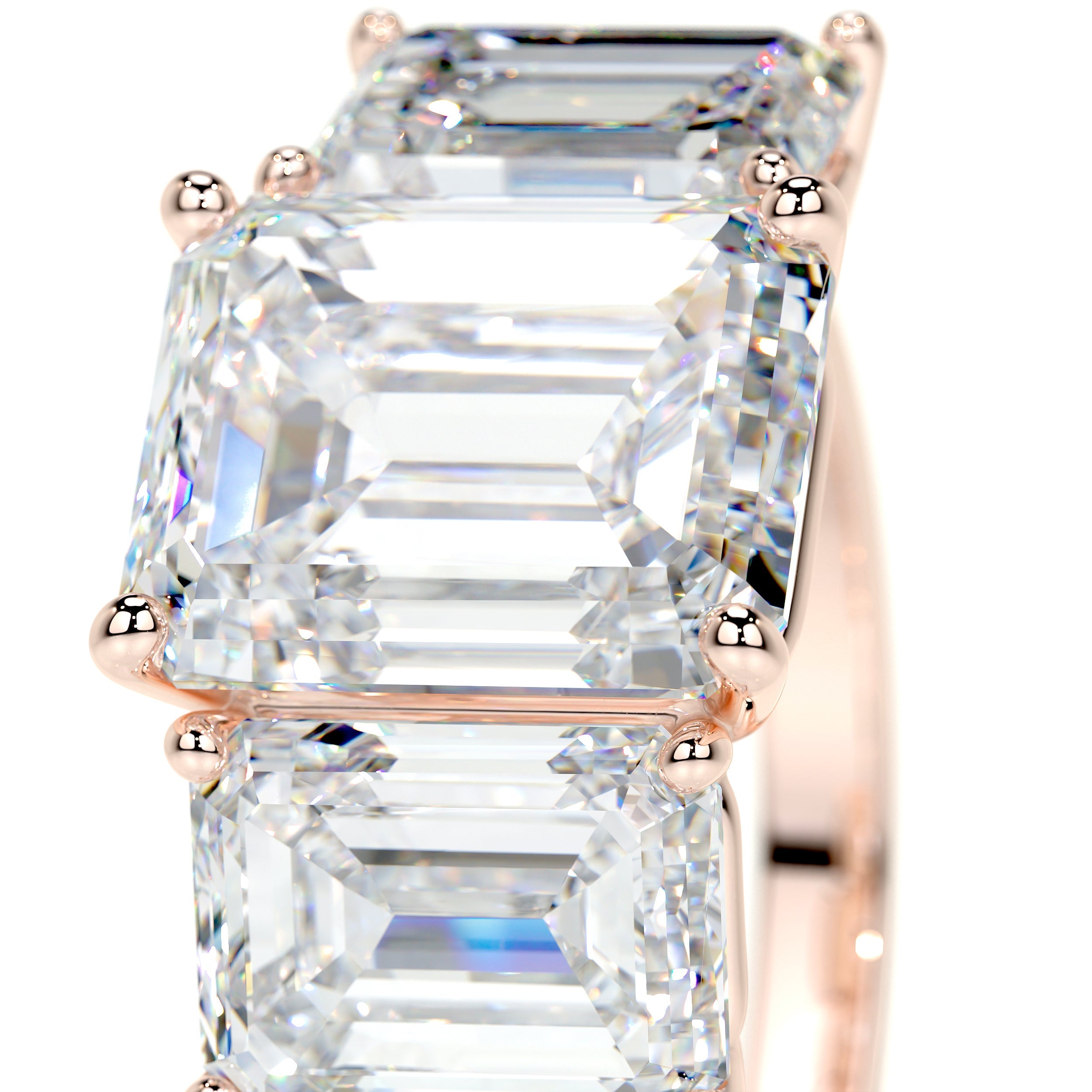 Amanda Lab Grown Diamond Ring (4 Carat) -14K Rose Gold