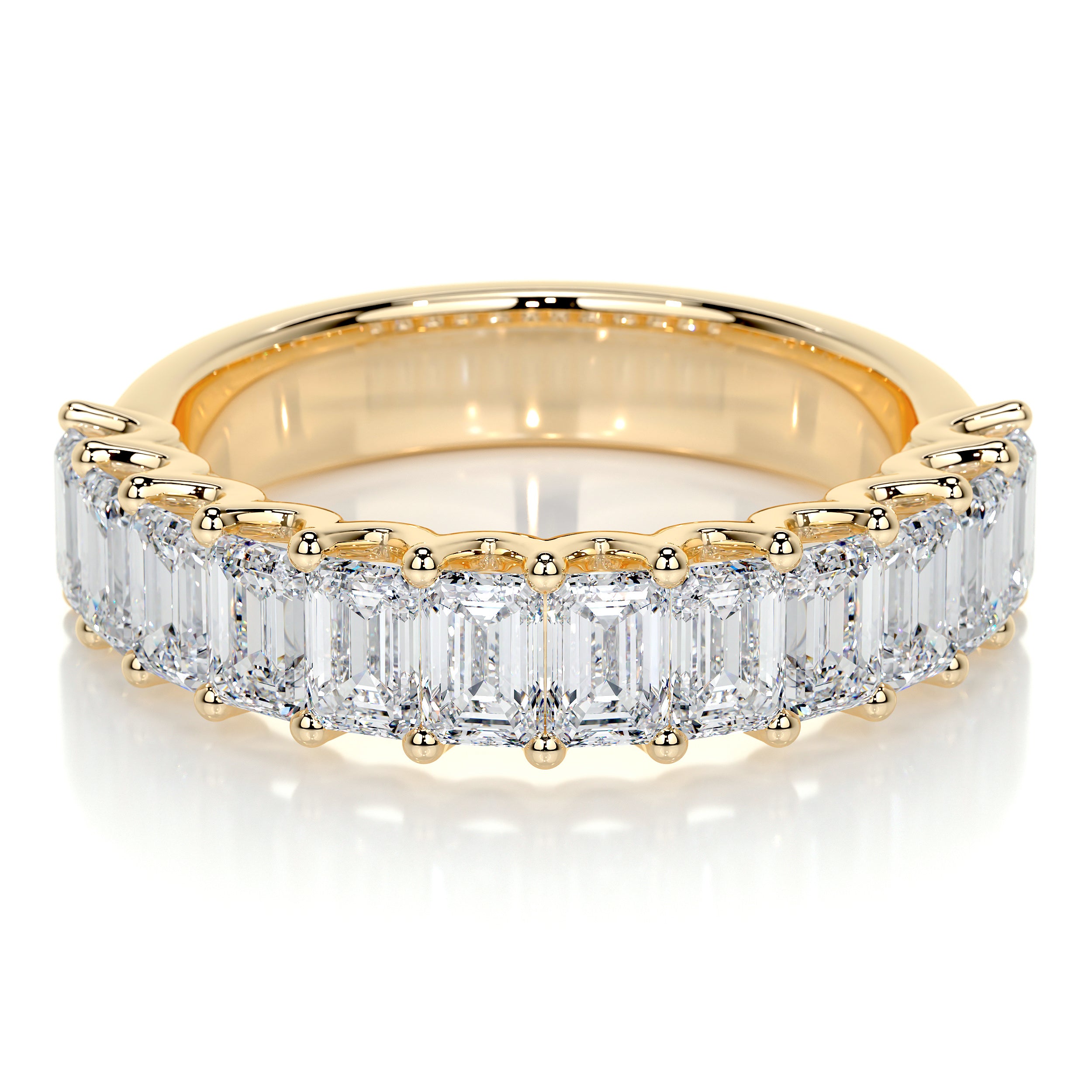 Gina Half Lab Grown Eternity Wedding Ring -18K Yellow Gold