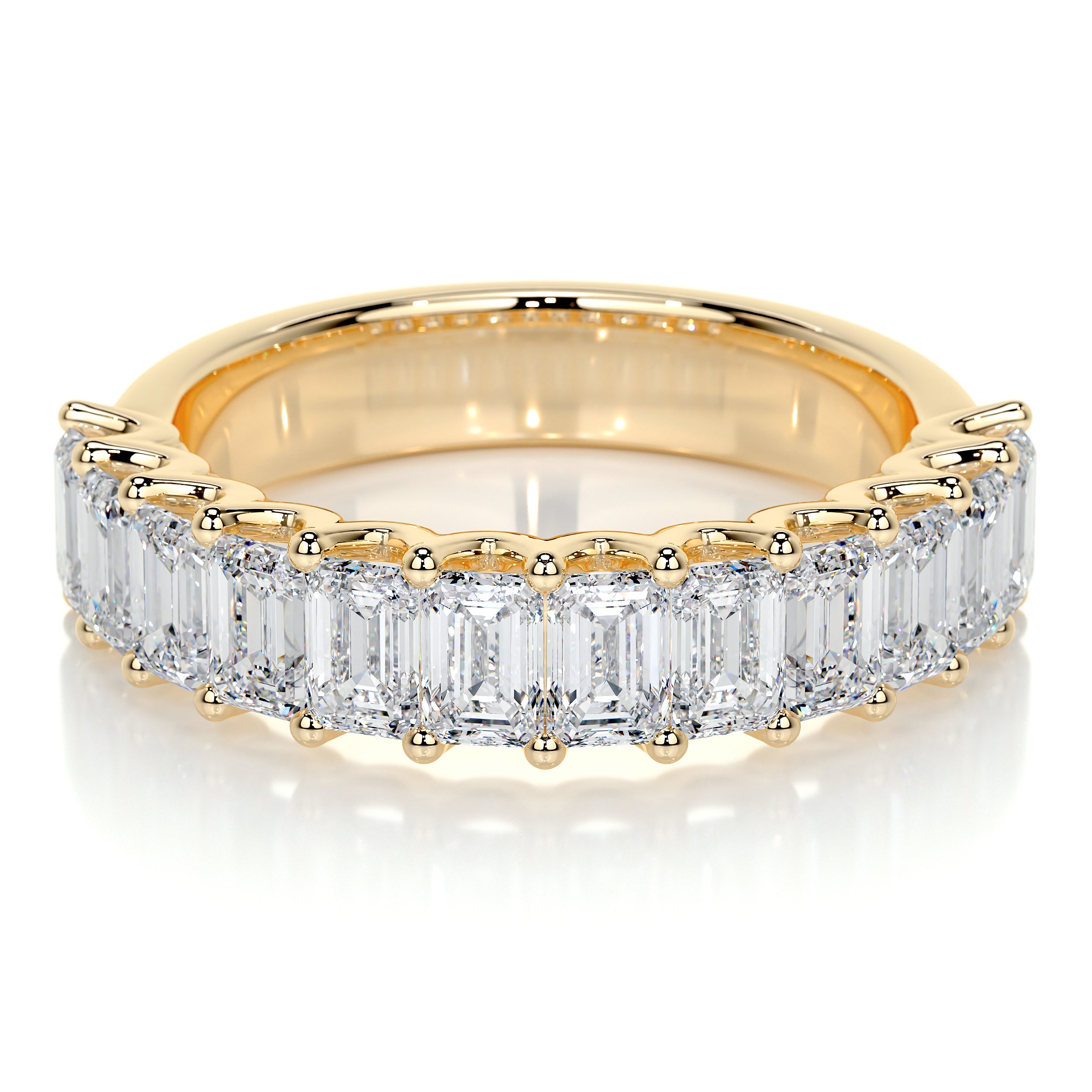 Gina Half Lab Grown Eternity Wedding Ring -18K Yellow Gold