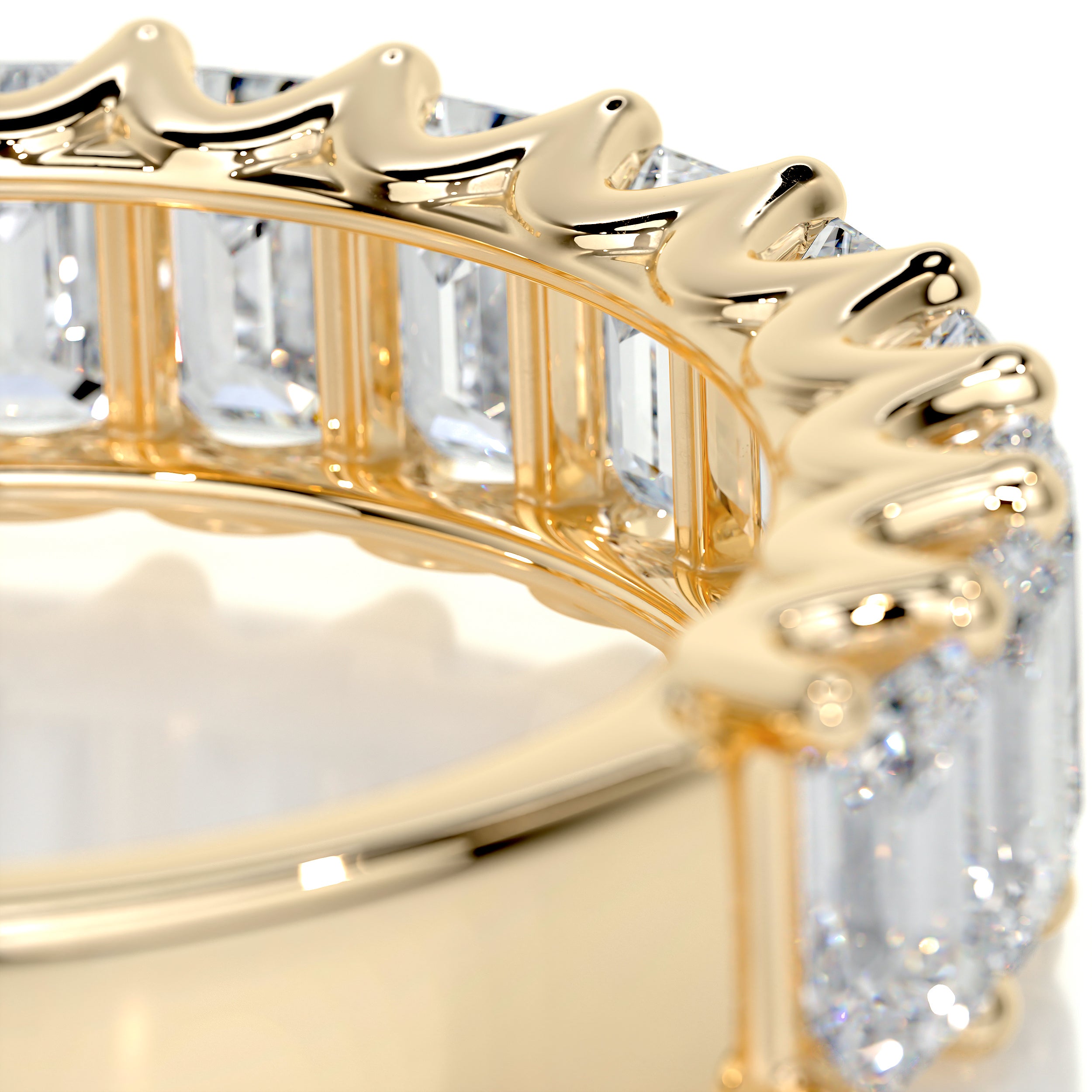 Gina Half Eternity Wedding Ring -18K Yellow Gold