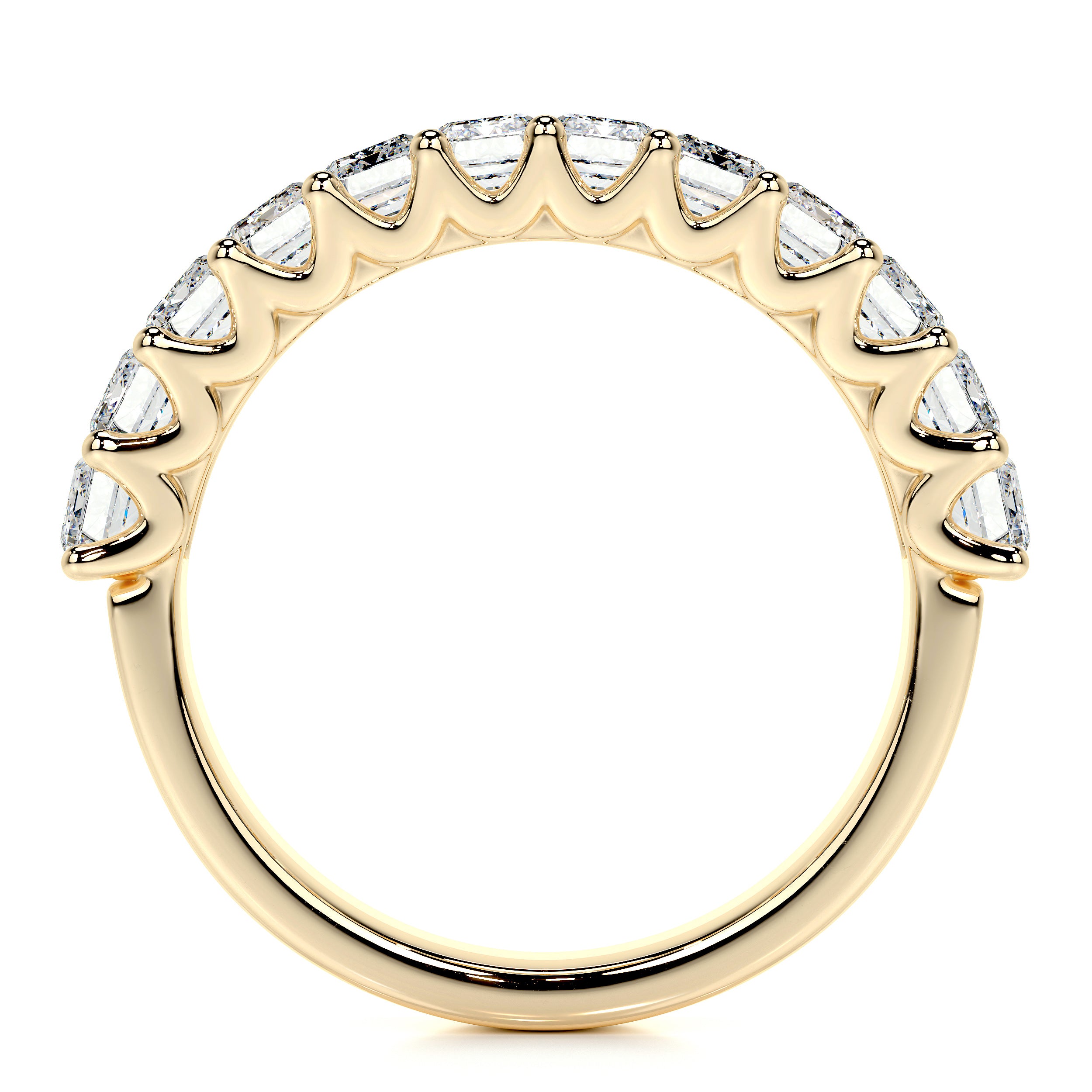 Gina Half Lab Grown Eternity Wedding Ring -18K Yellow Gold
