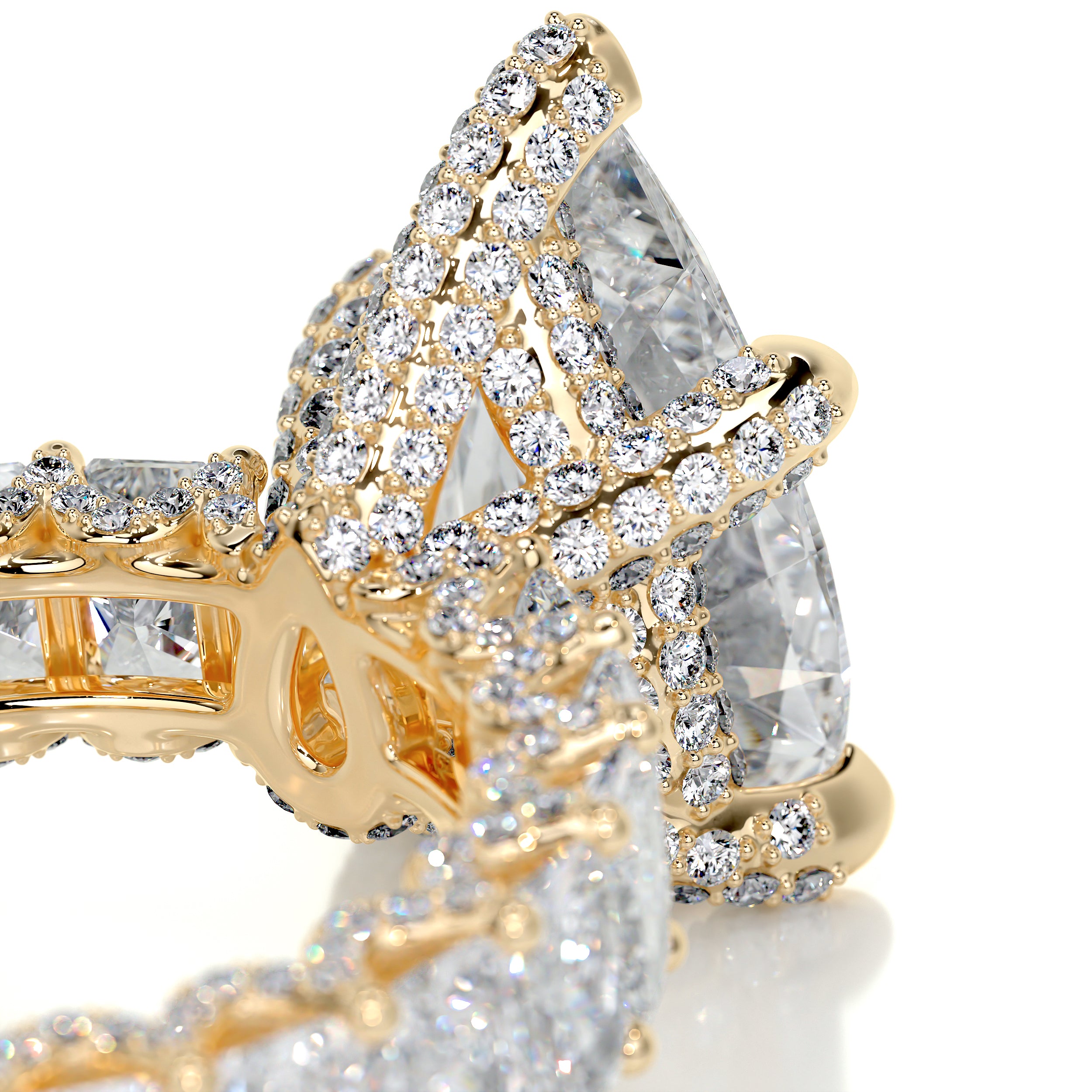 Arabella Diamond Engagement Ring -18K Yellow Gold