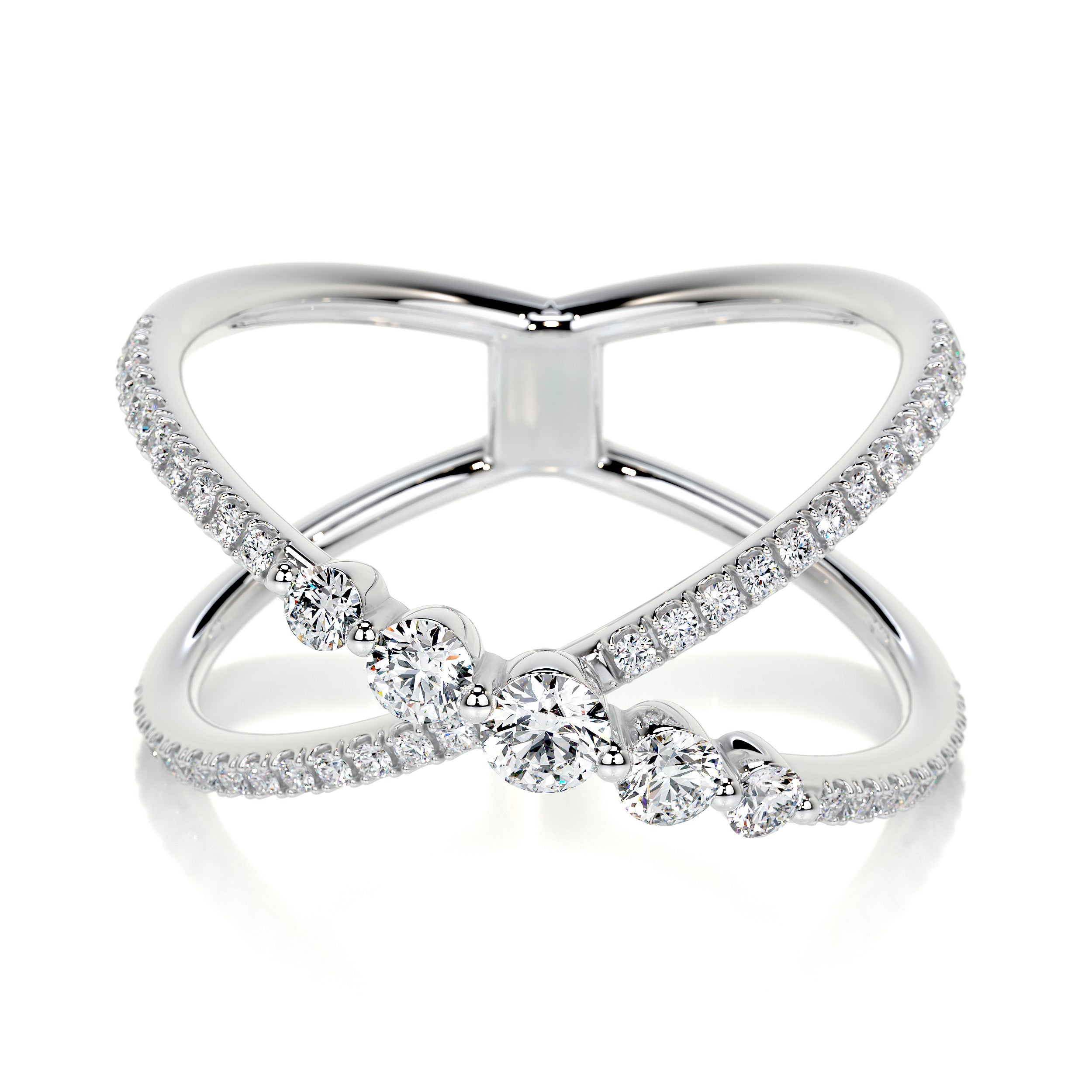 Iris Lab Grown Diamond Wedding Ring   (0.42 Carat) -Platinum