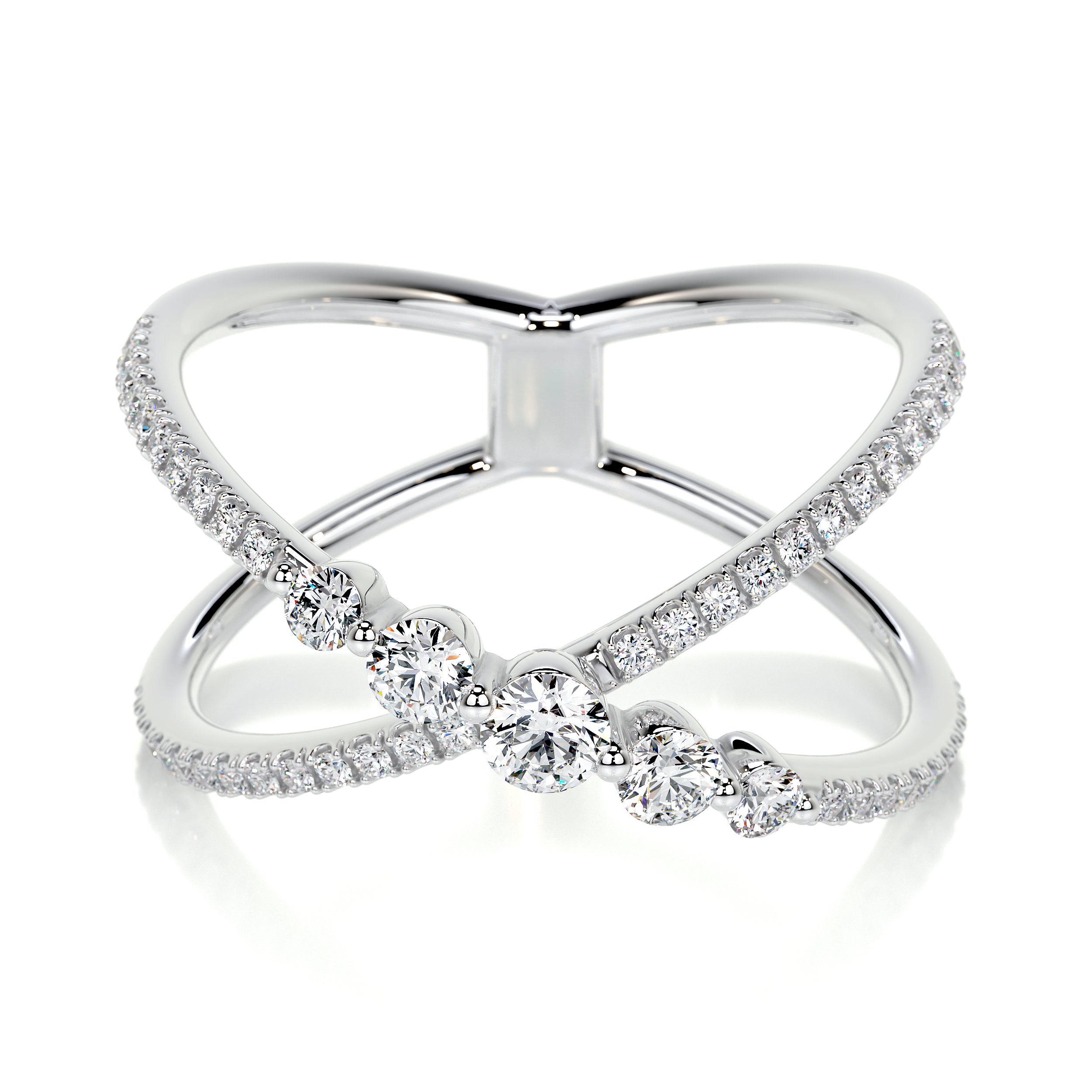 Iris Lab Grown Diamond Wedding Ring (0.42 Carat) -Platinum
