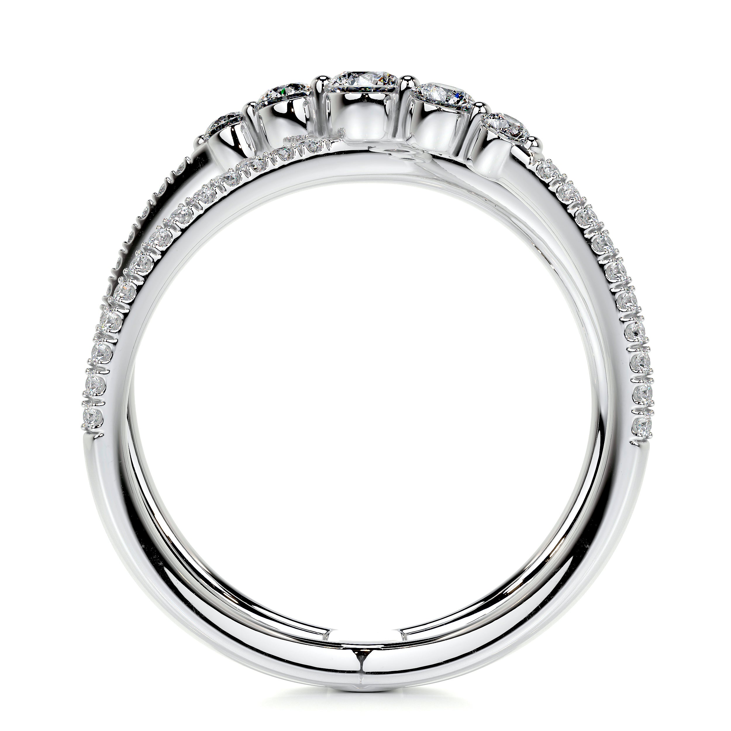 Iris Lab Grown Diamond Wedding Ring (0.42 Carat) -Platinum