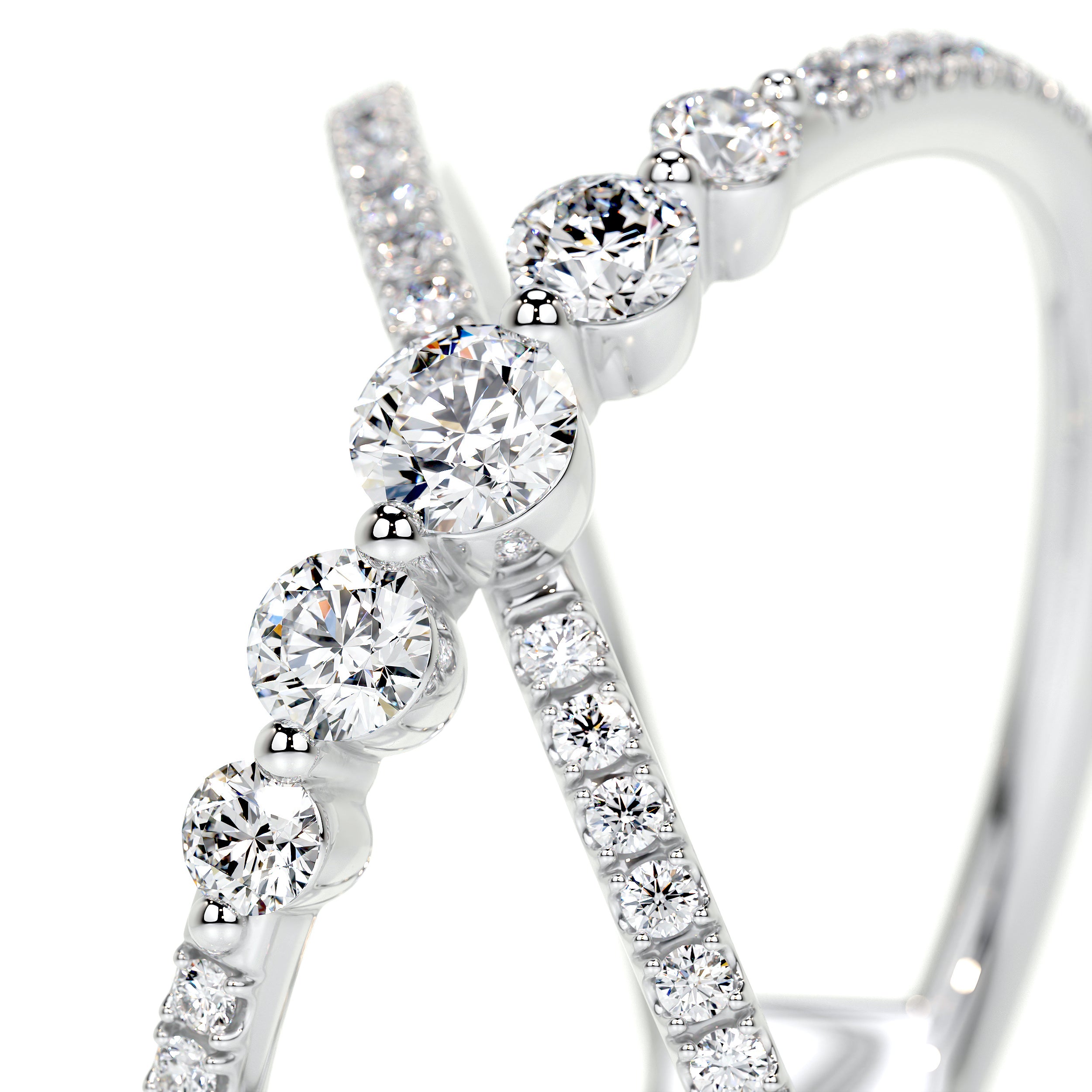 Iris Lab Grown Diamond Wedding Ring (0.42 Carat) -Platinum