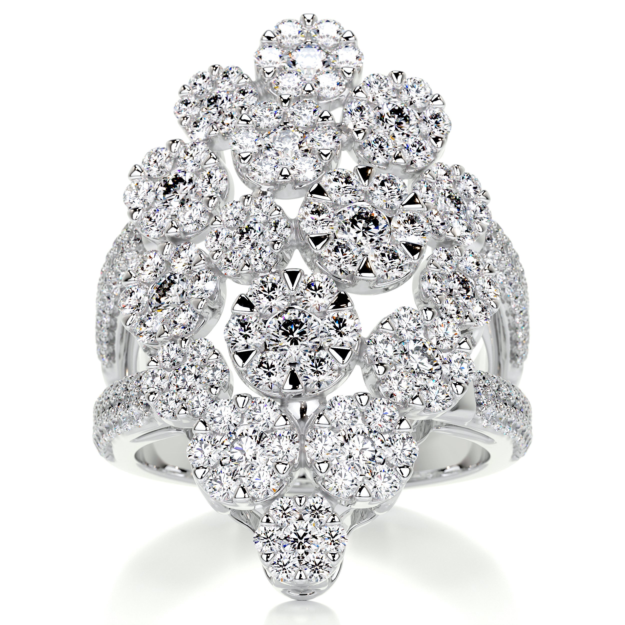 Noah Fashion Diamond Ring (2.36 Carat) -18K White Gold (RTS)