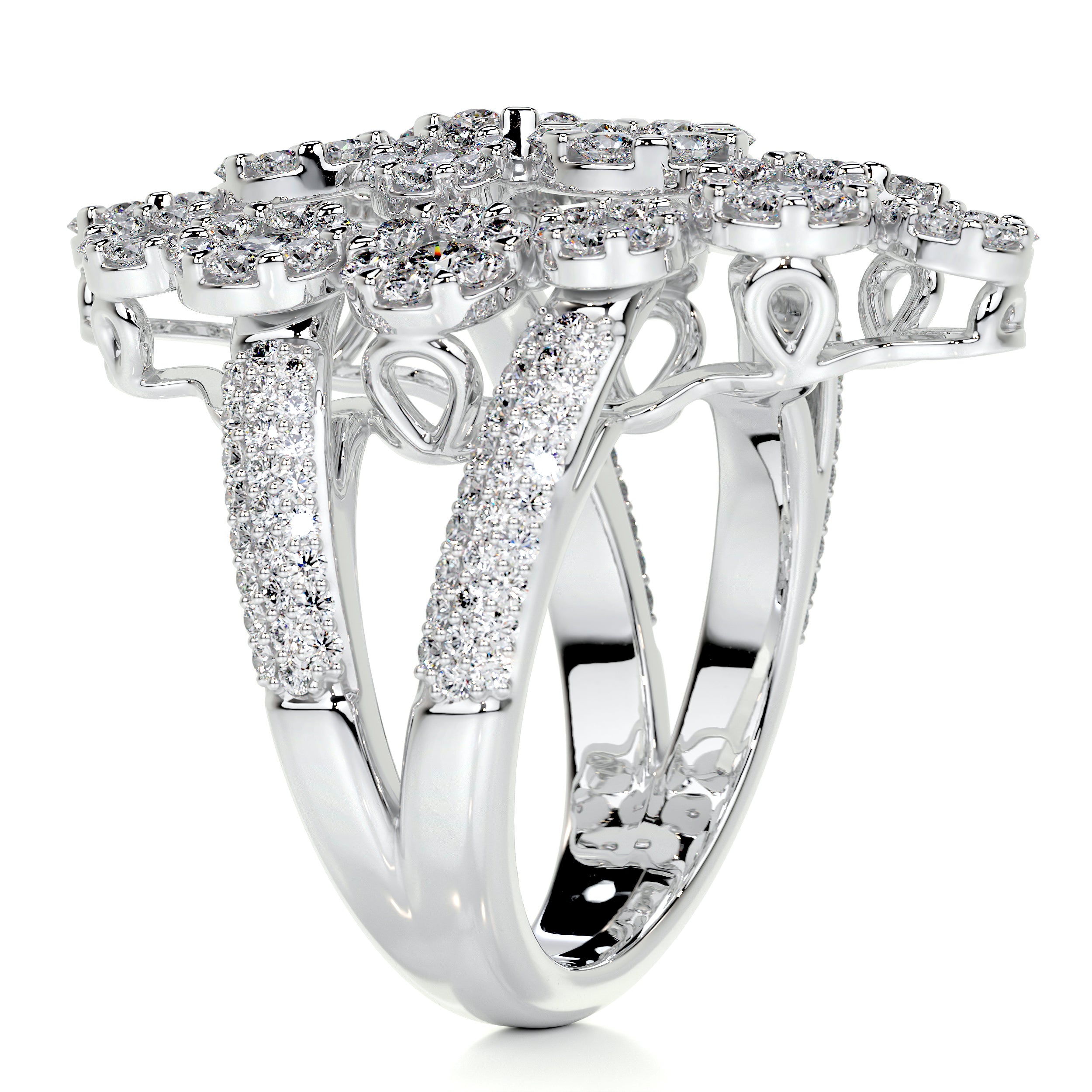 Noah Fashion Diamond Ring (2.36 Carat) -18K White Gold (RTS)