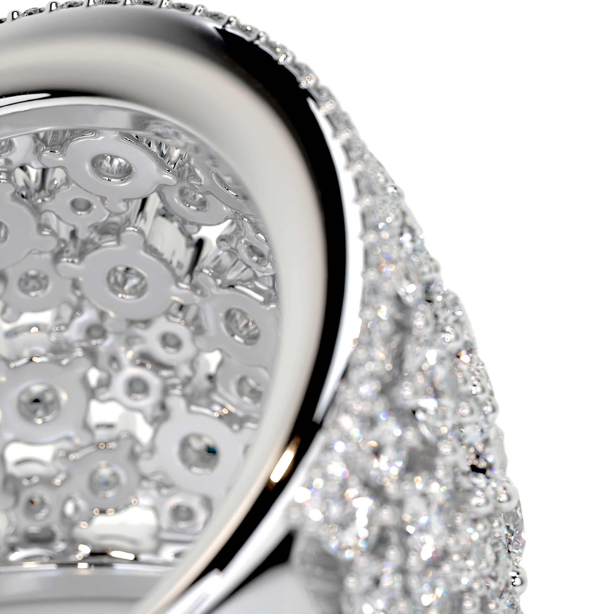 Simone Fashion Diamond Band (2.9 Carat) -18K White Gold (RTS)