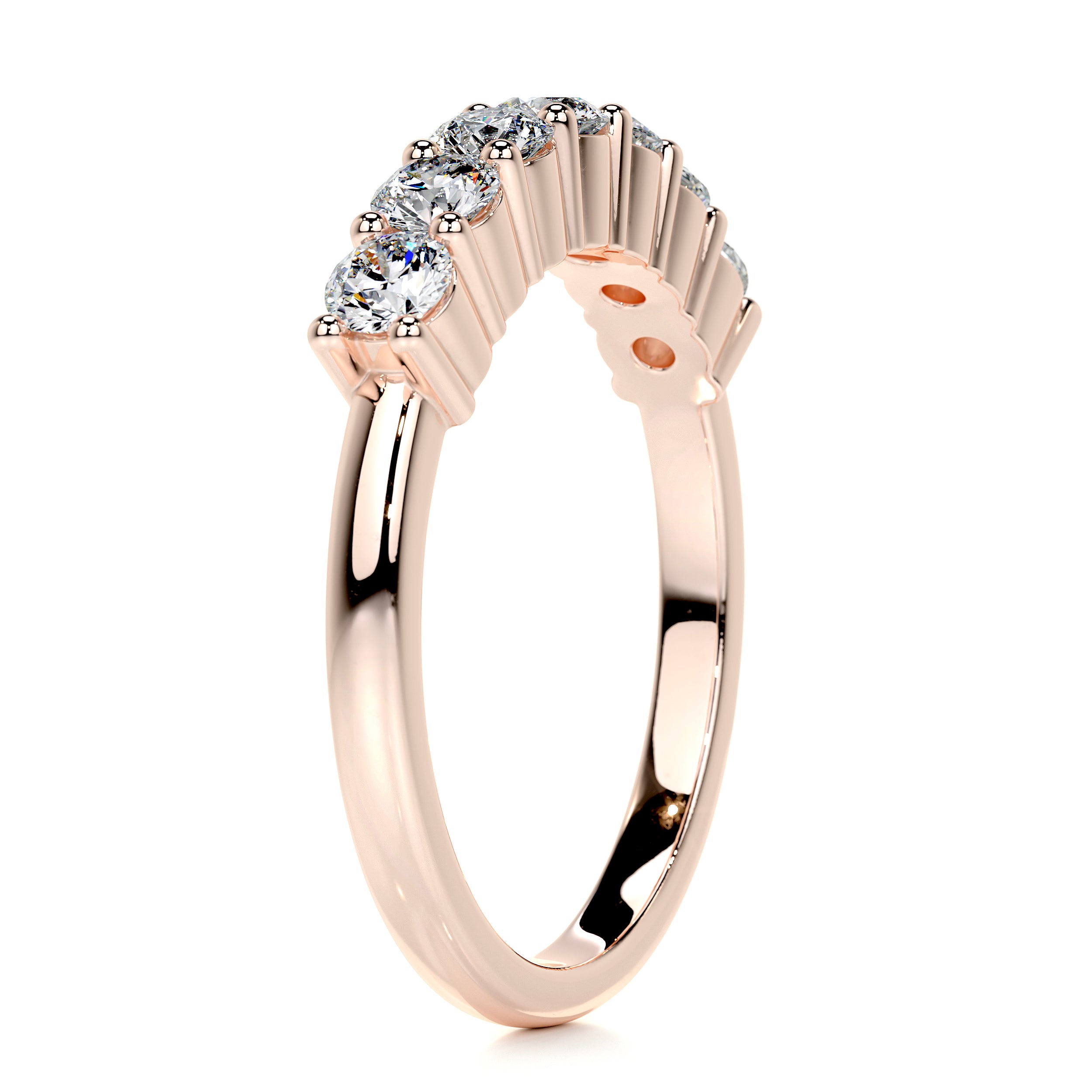 Catherine Diamond Wedding Ring (0.75 Carat) -14K Rose Gold