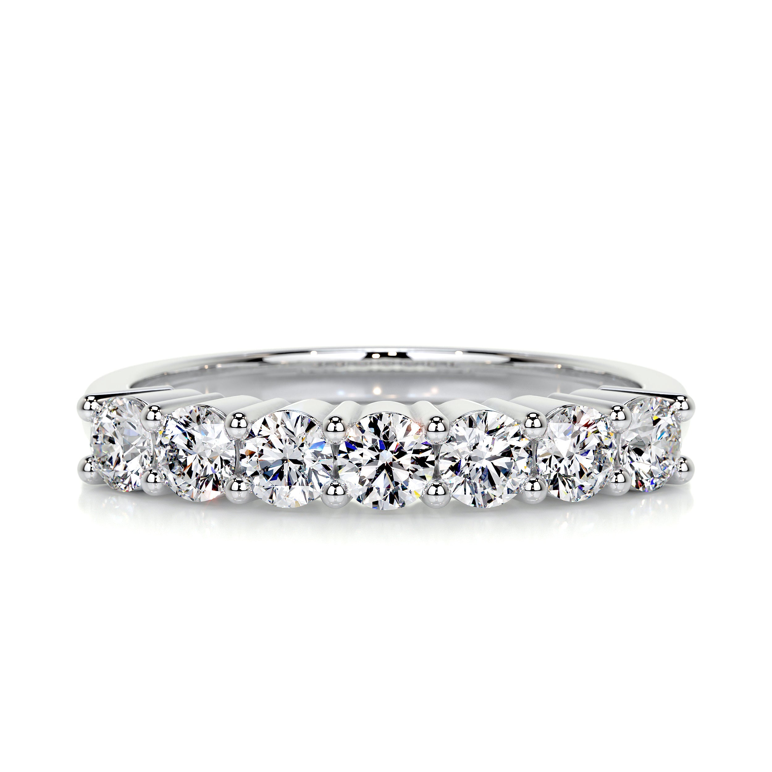 Catherine Diamond Wedding Ring   (0.75 Carat) -14K White Gold