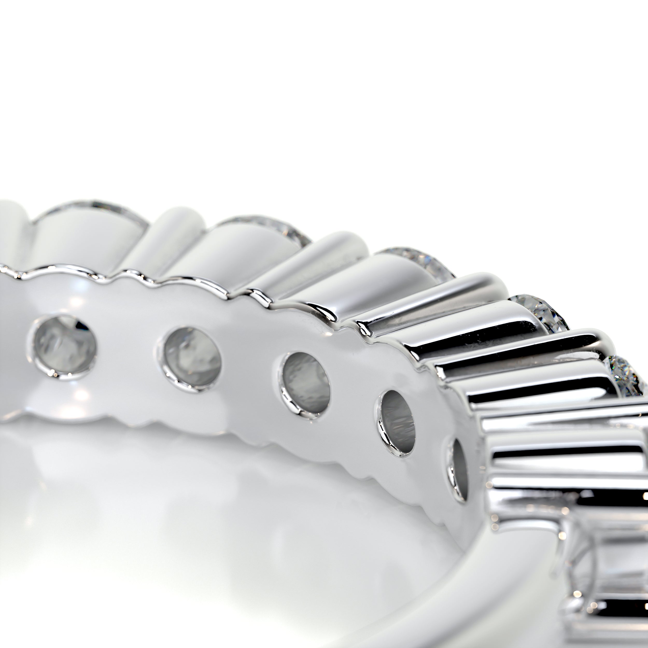 Catherine Diamond Wedding Ring (0.75 Carat) -14K White Gold