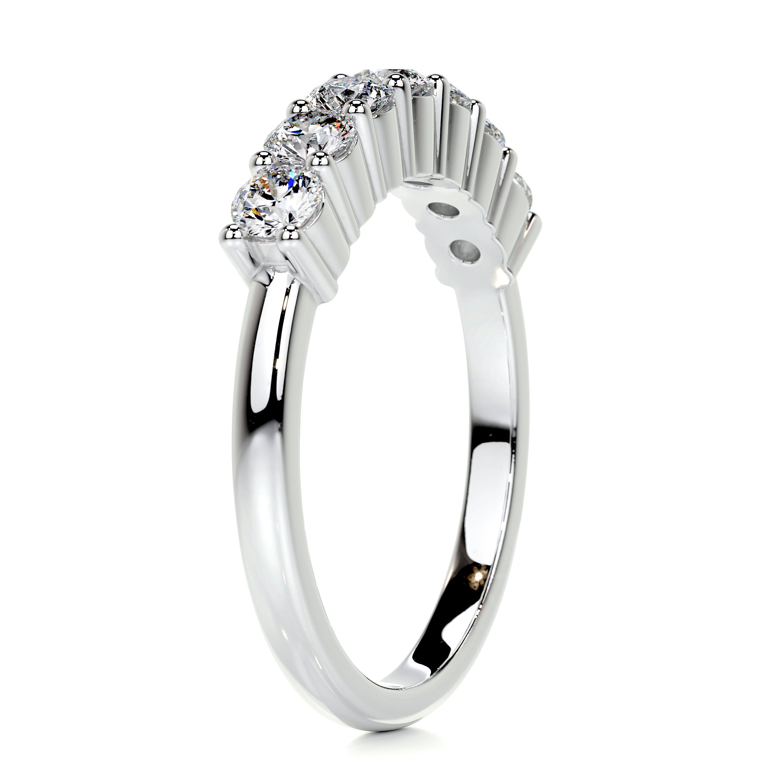 Catherine Diamond Wedding Ring   (0.75 Carat) -14K White Gold