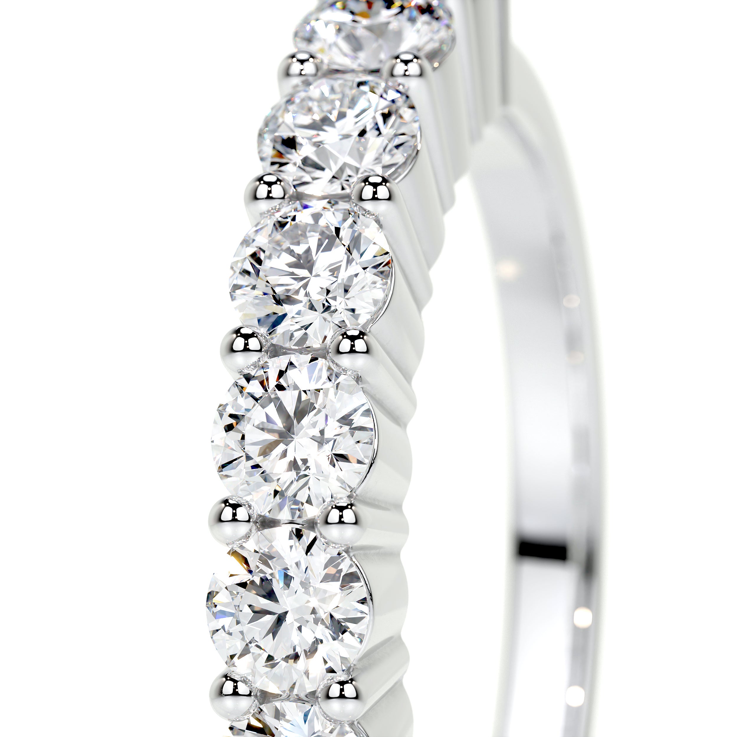 Catherine Lab Grown Diamond Wedding Ring (0.75 Carat) -14K White Gold