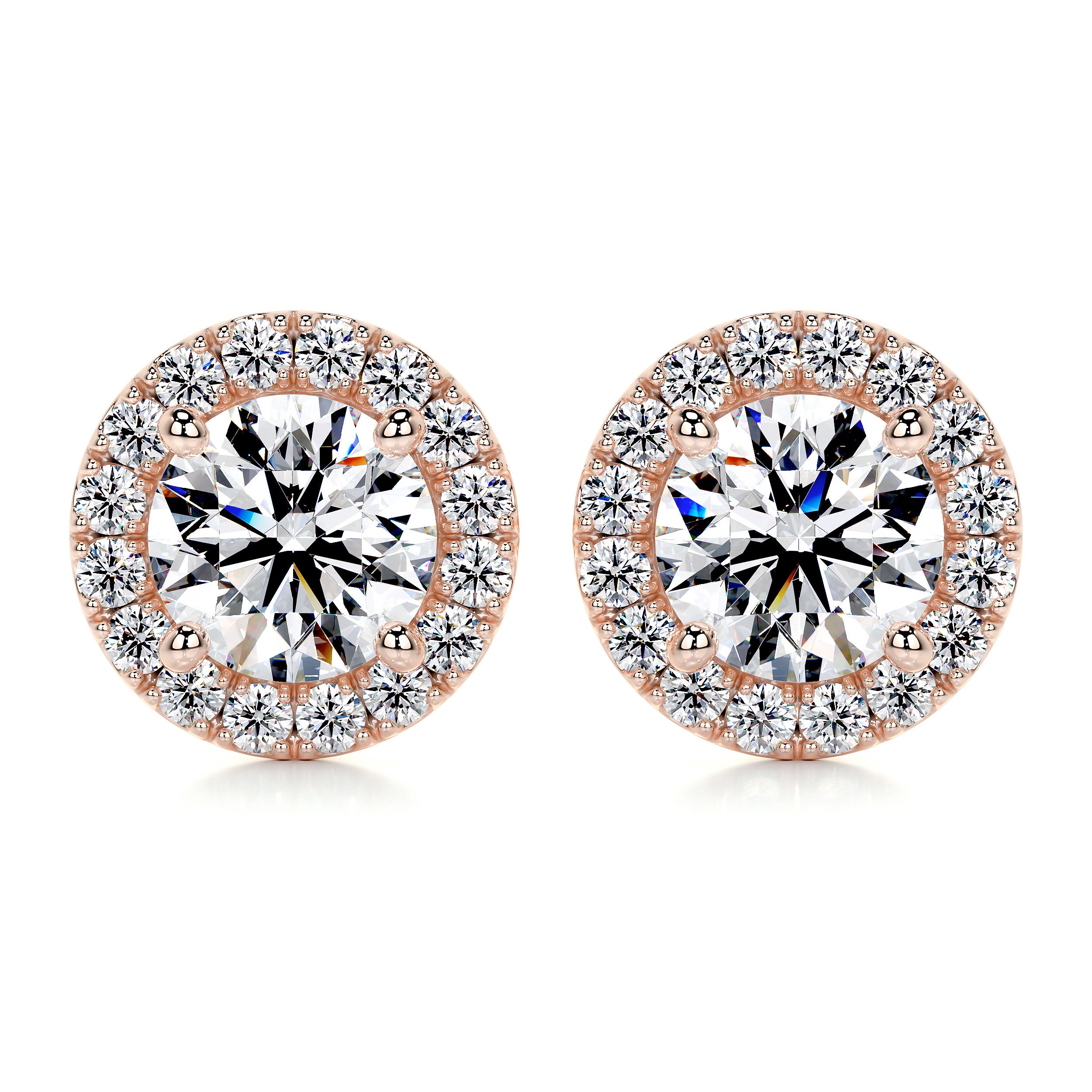 Erica Diamond Earrings -14K Rose Gold