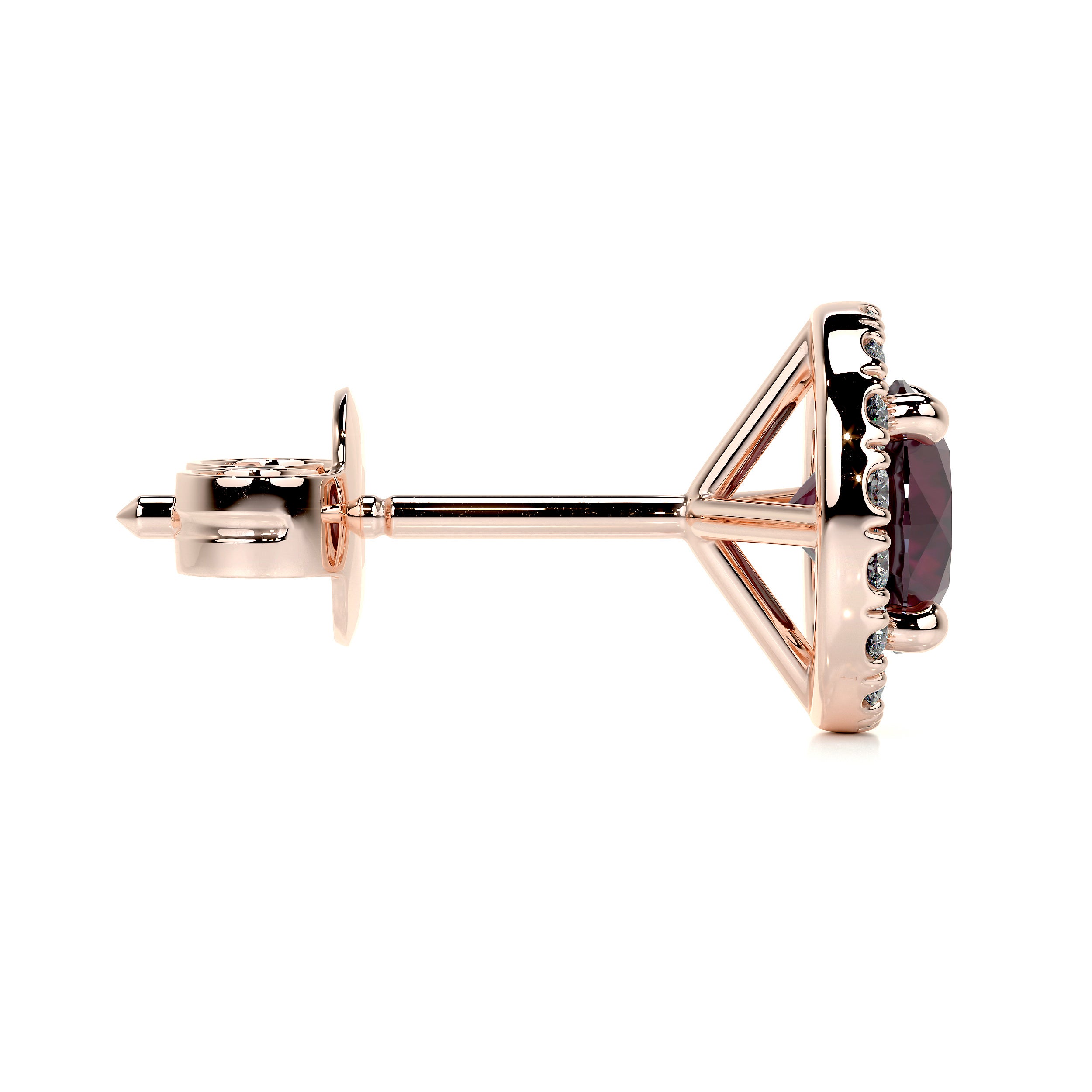 Erica Gemstones & Diamonds Earrings (2.30 Carat) - 14K Rose Gold