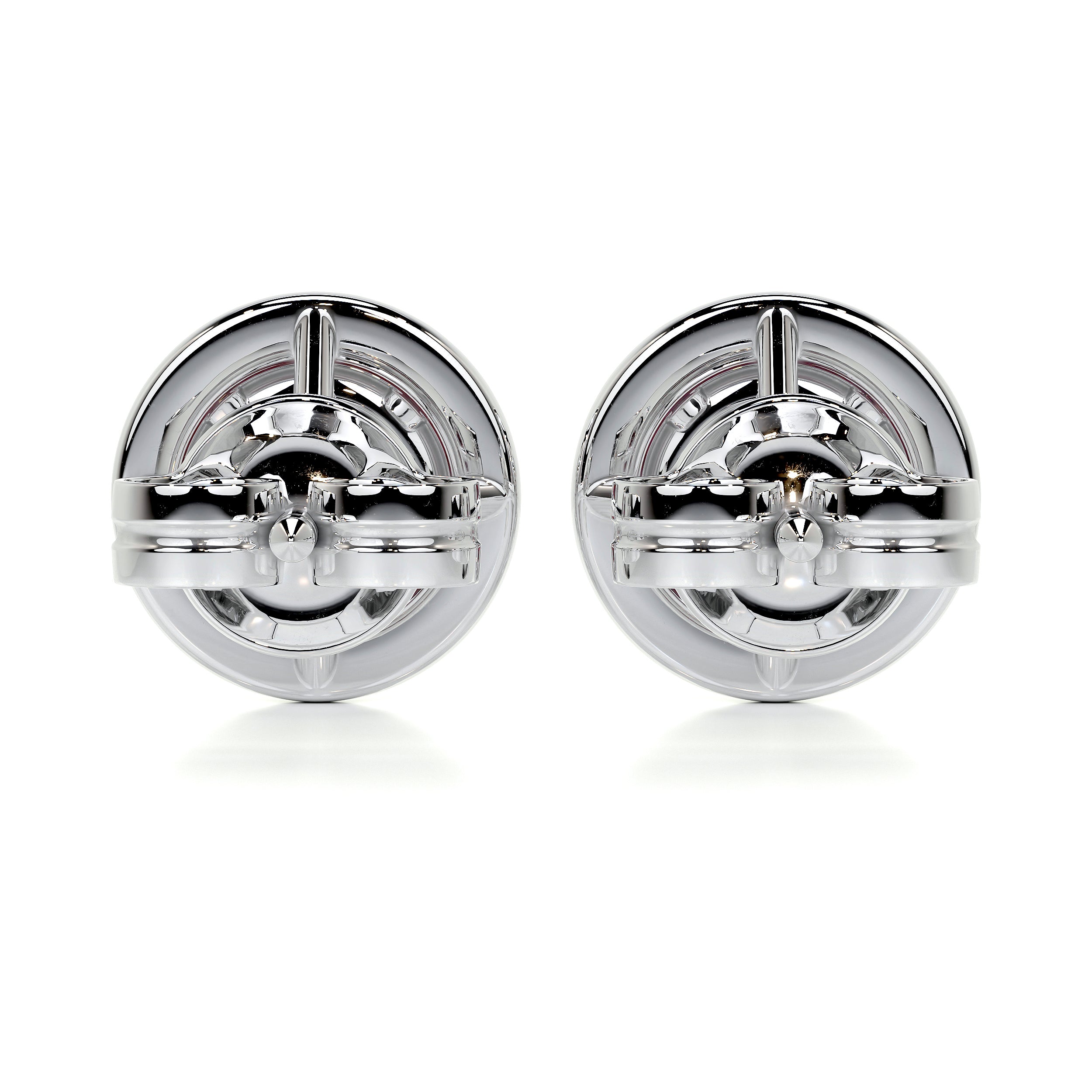 Erica Gemstones & Diamonds Earrings   (2.30 Carat) - 14K White Gold