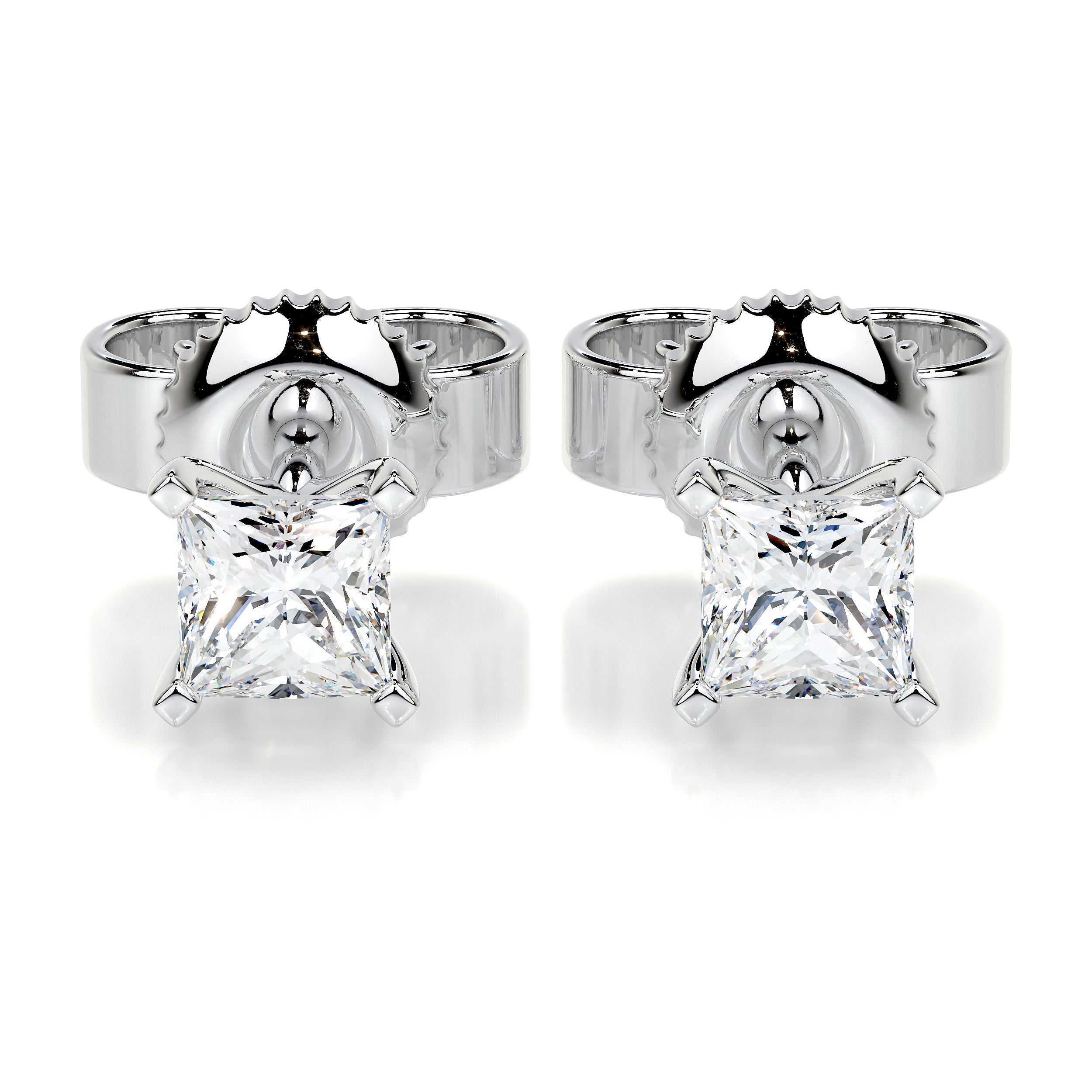 Magnolia Diamond Earrings -18K White Gold