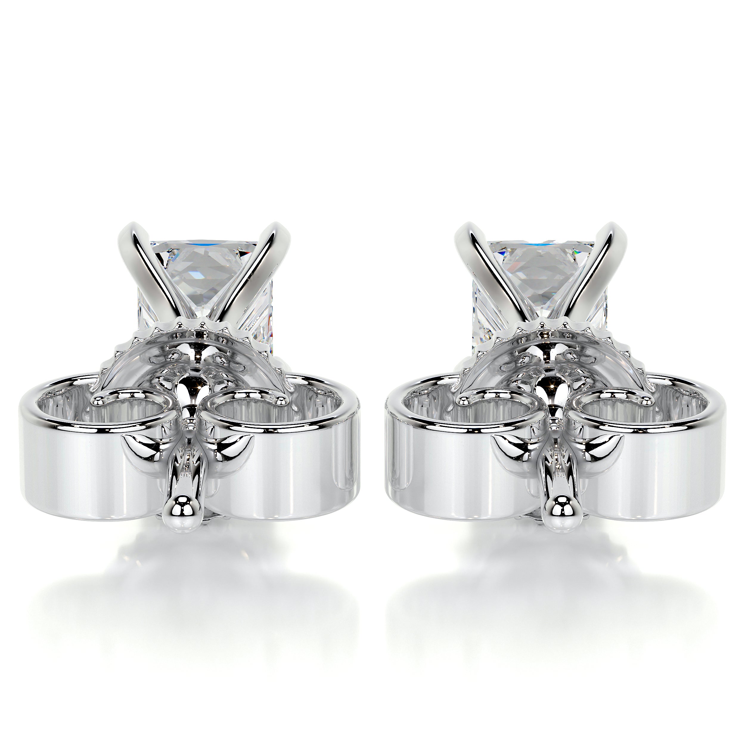 Magnolia Diamond Earrings -14K White Gold
