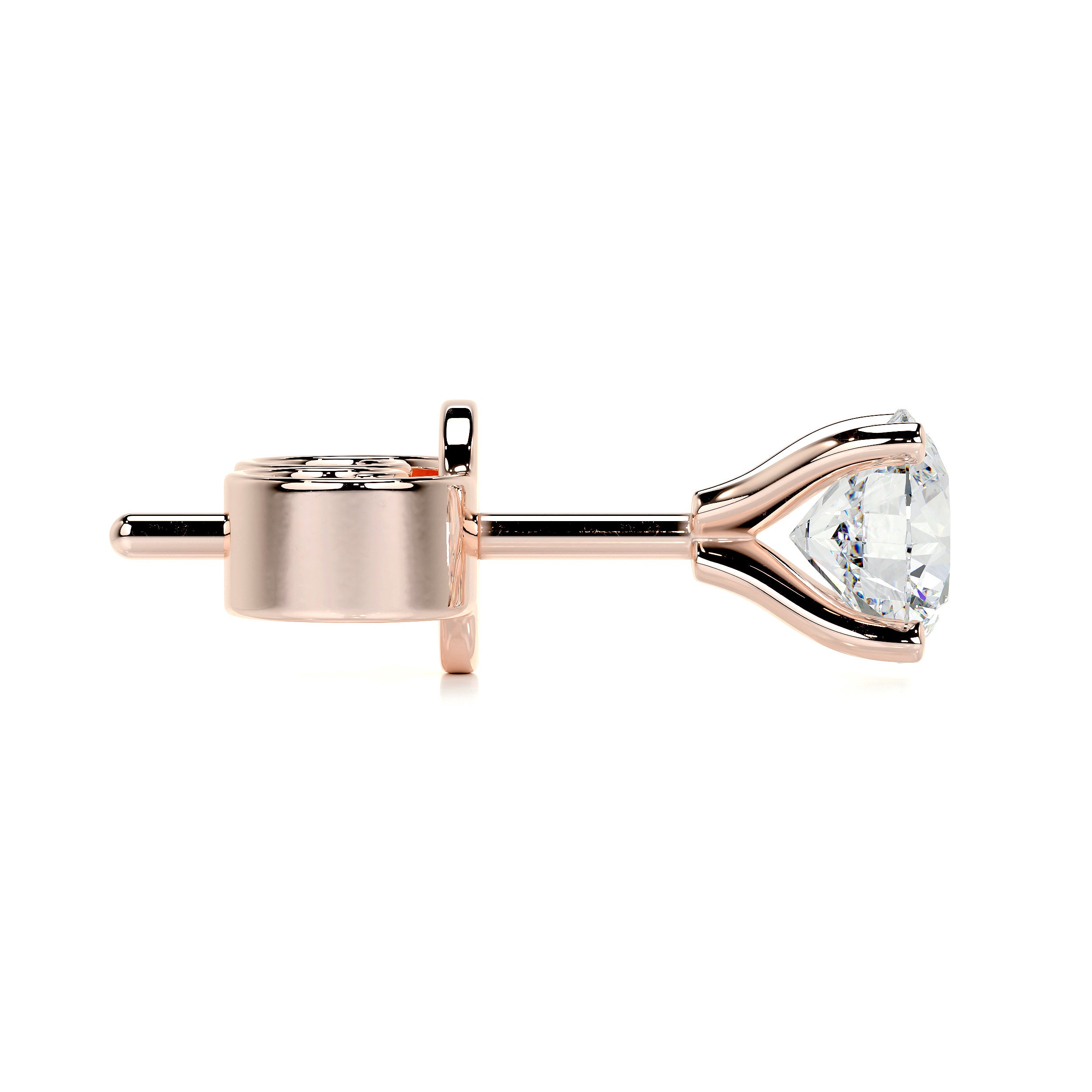 Allen Lab Grown Diamond Earrings -14K Rose Gold
