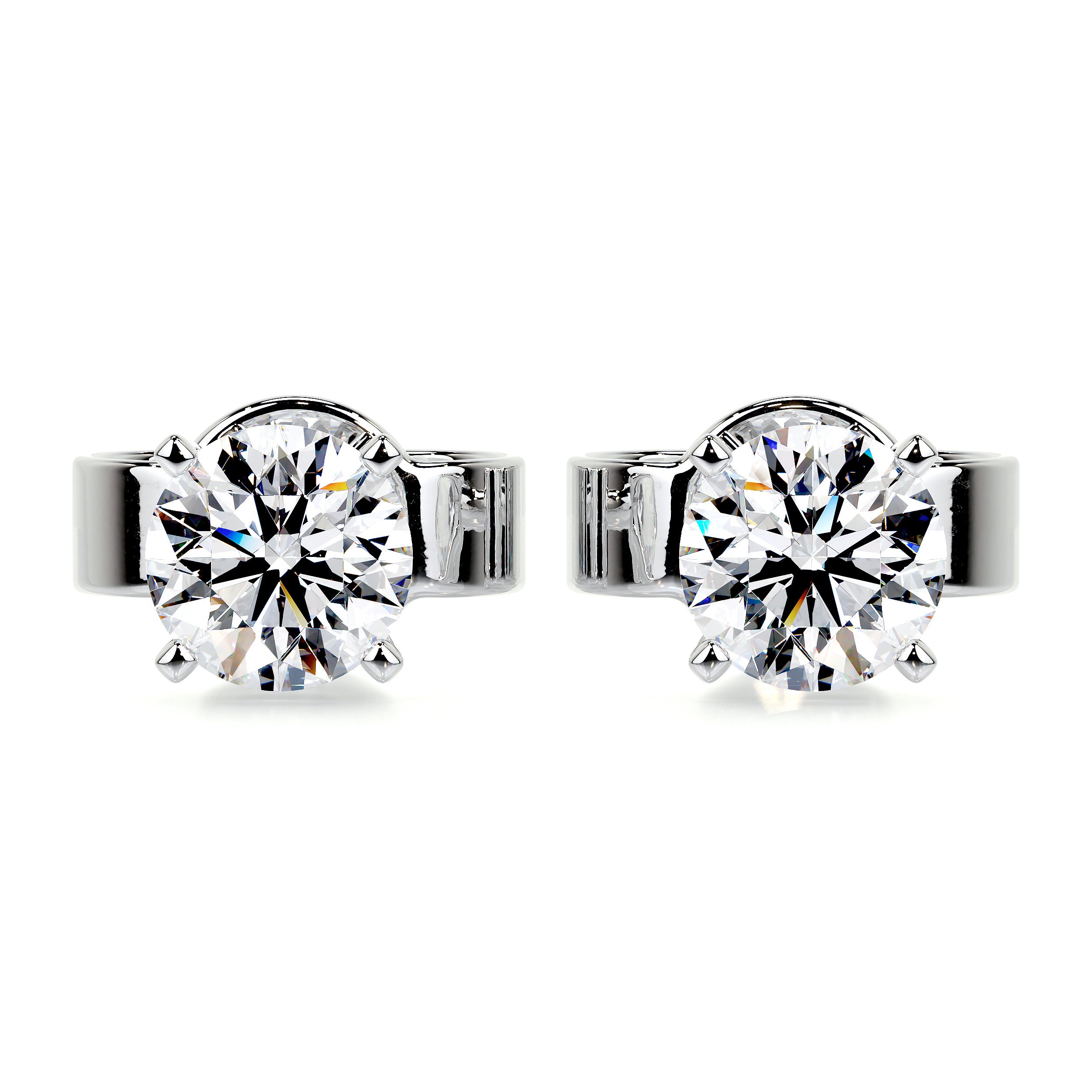 Allen Diamond Earrings -18K White Gold