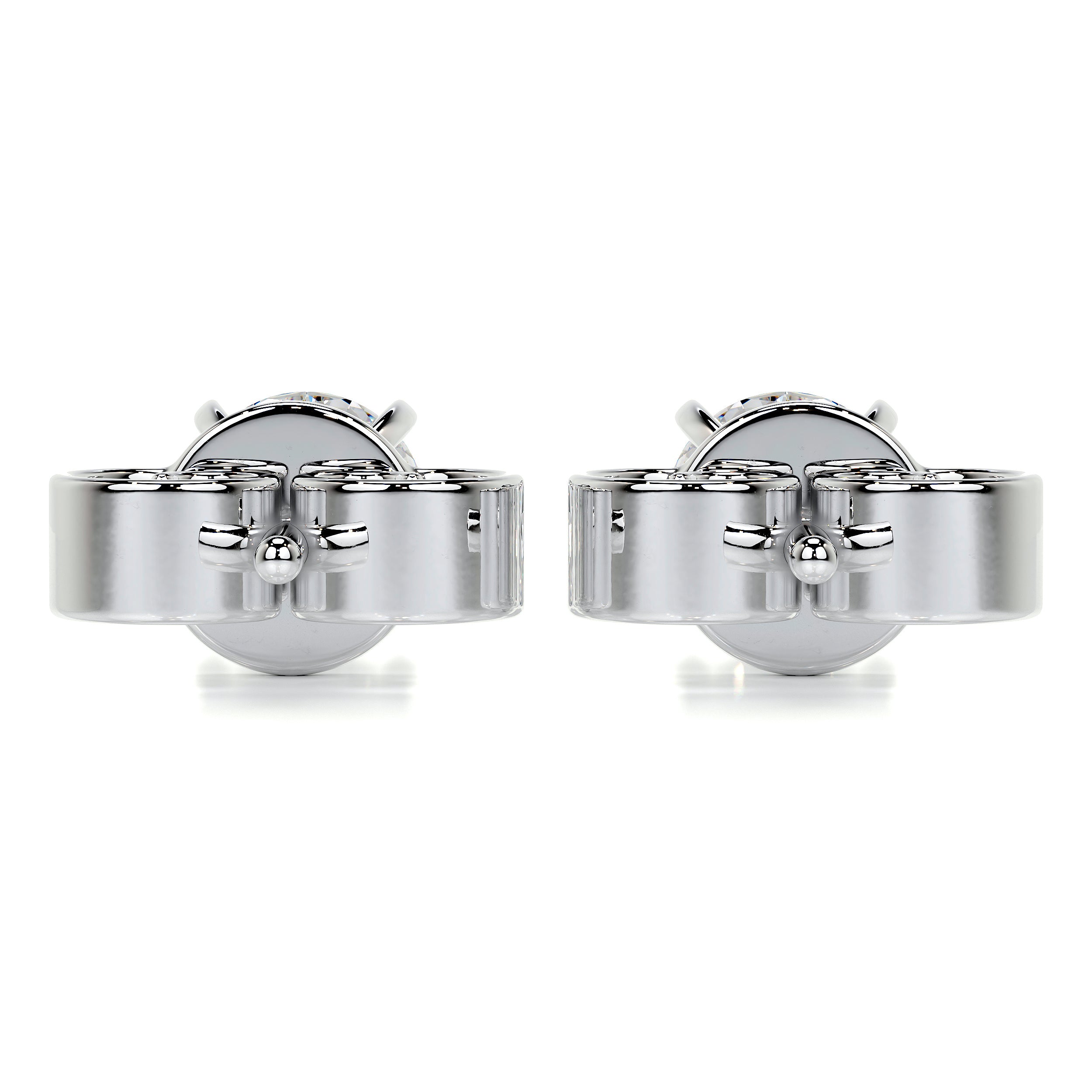 Allen Diamond Earrings -14K White Gold