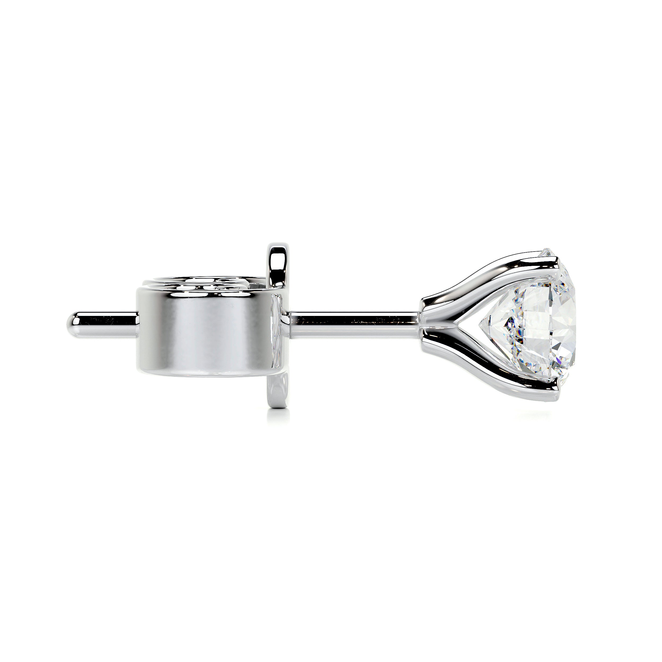 Allen Diamond Earrings -14K White Gold