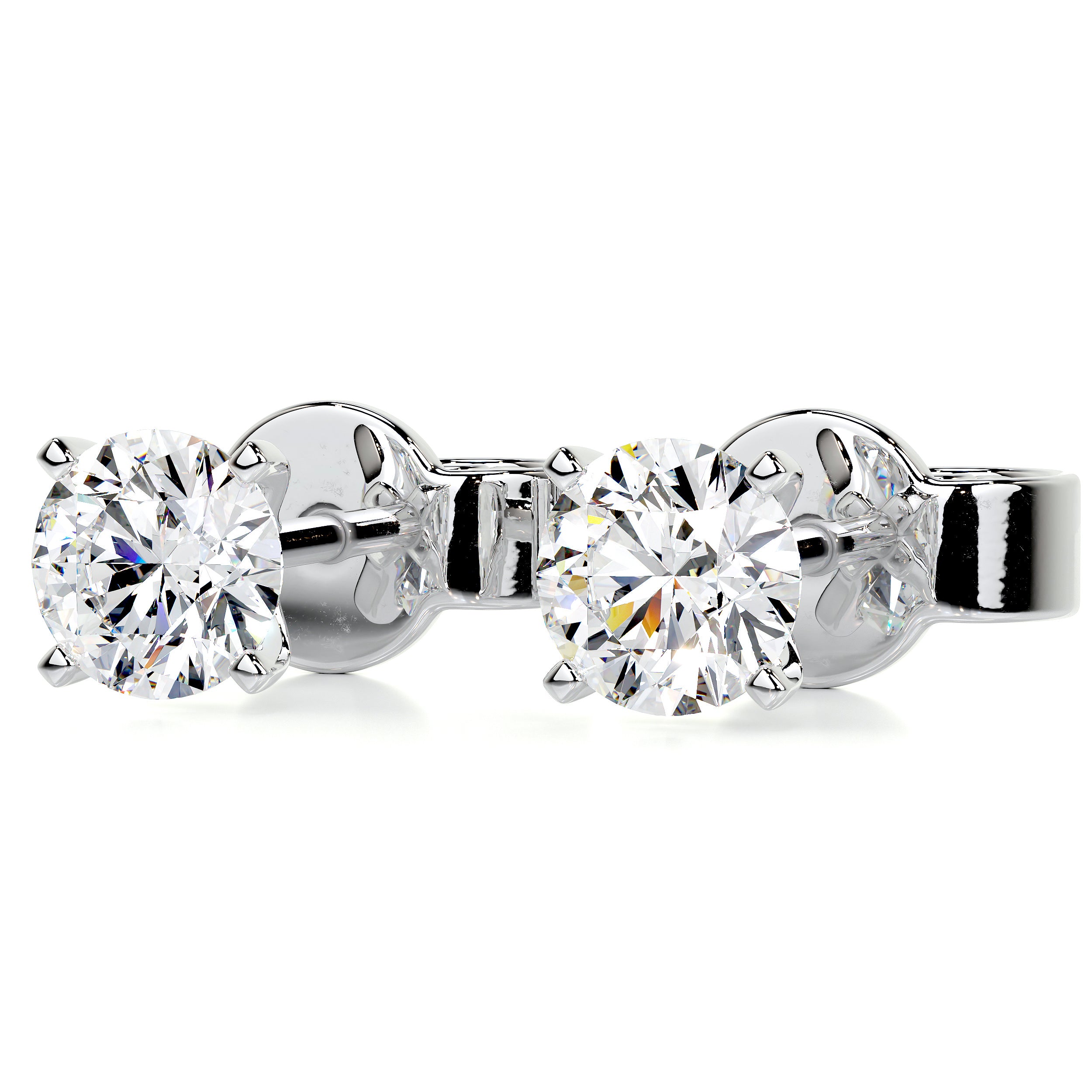 Allen Lab Grown Diamond Earrings -18K White Gold