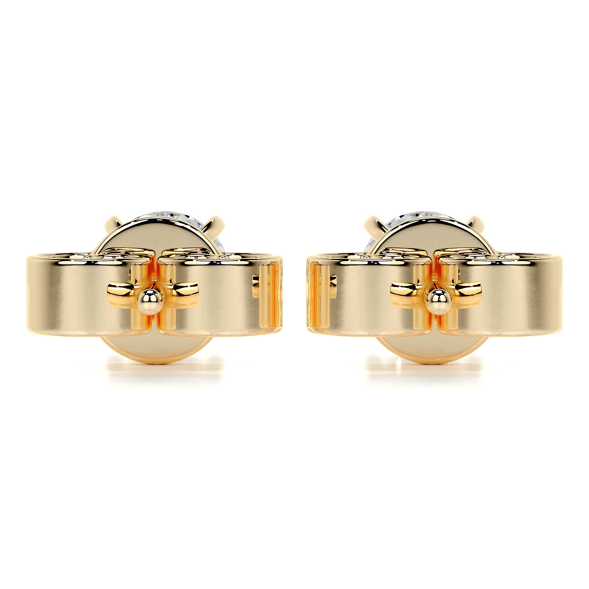 Allen Diamond Earrings -18K Yellow Gold
