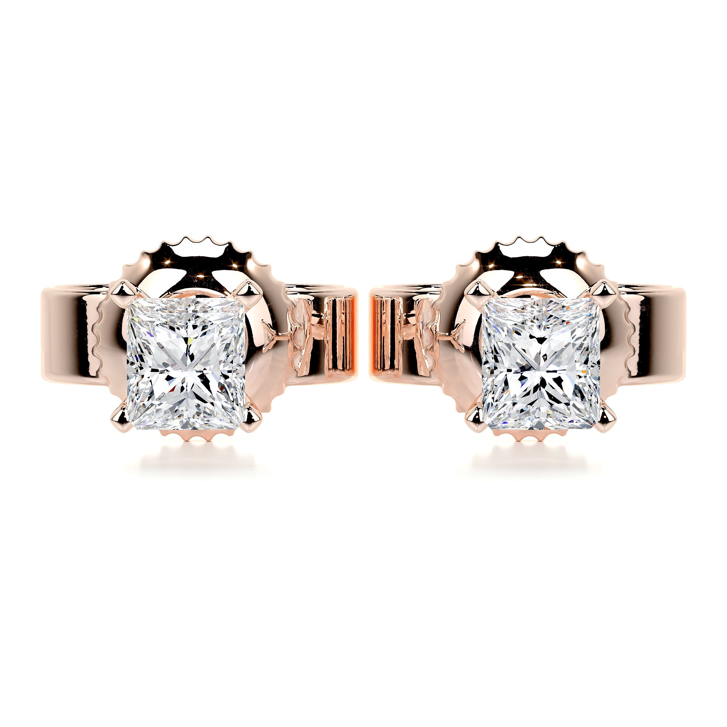 Jamie Diamond Earrings (1 Carat) -14K Rose Gold