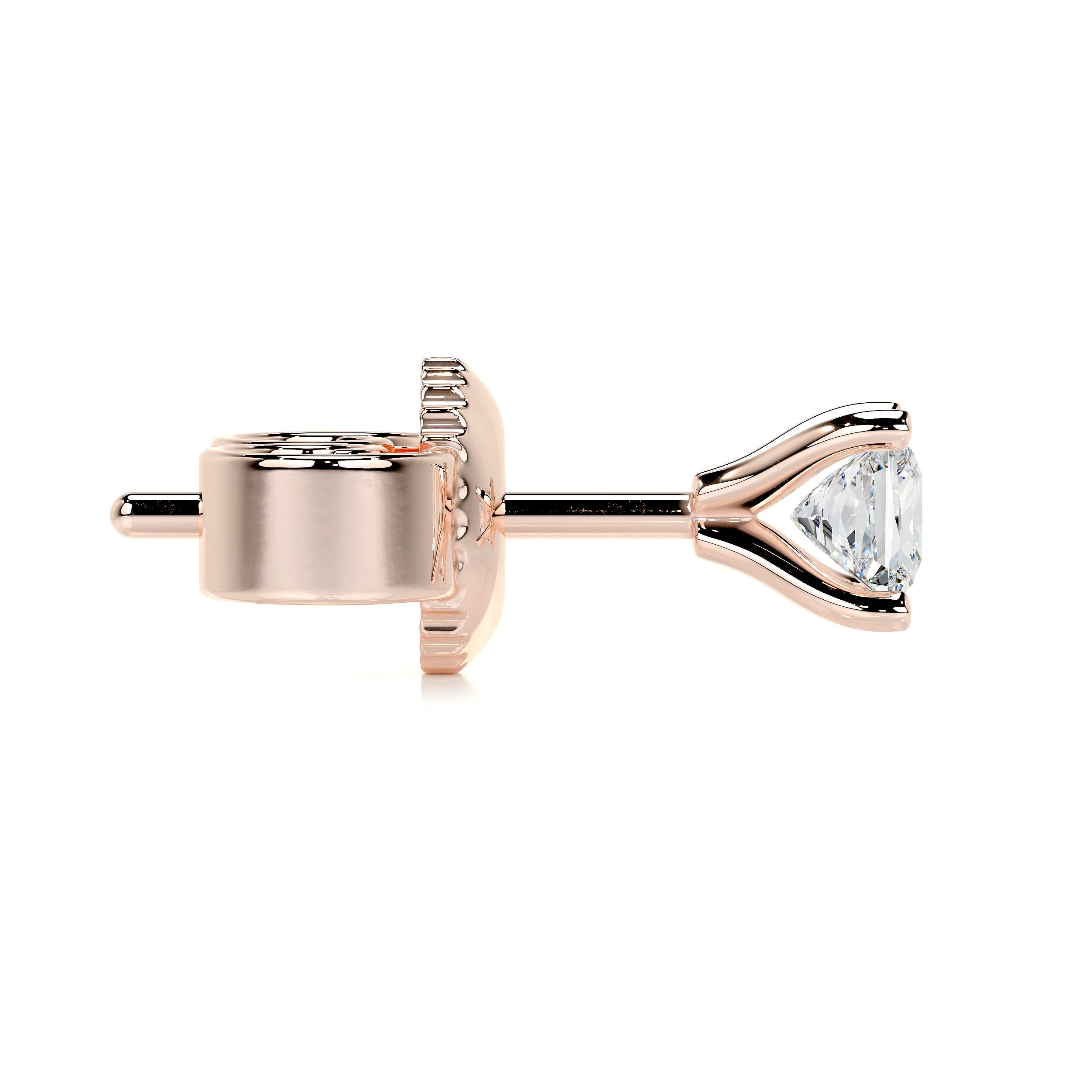 Jamie Diamond Earrings   (1 Carat) -14K Rose Gold